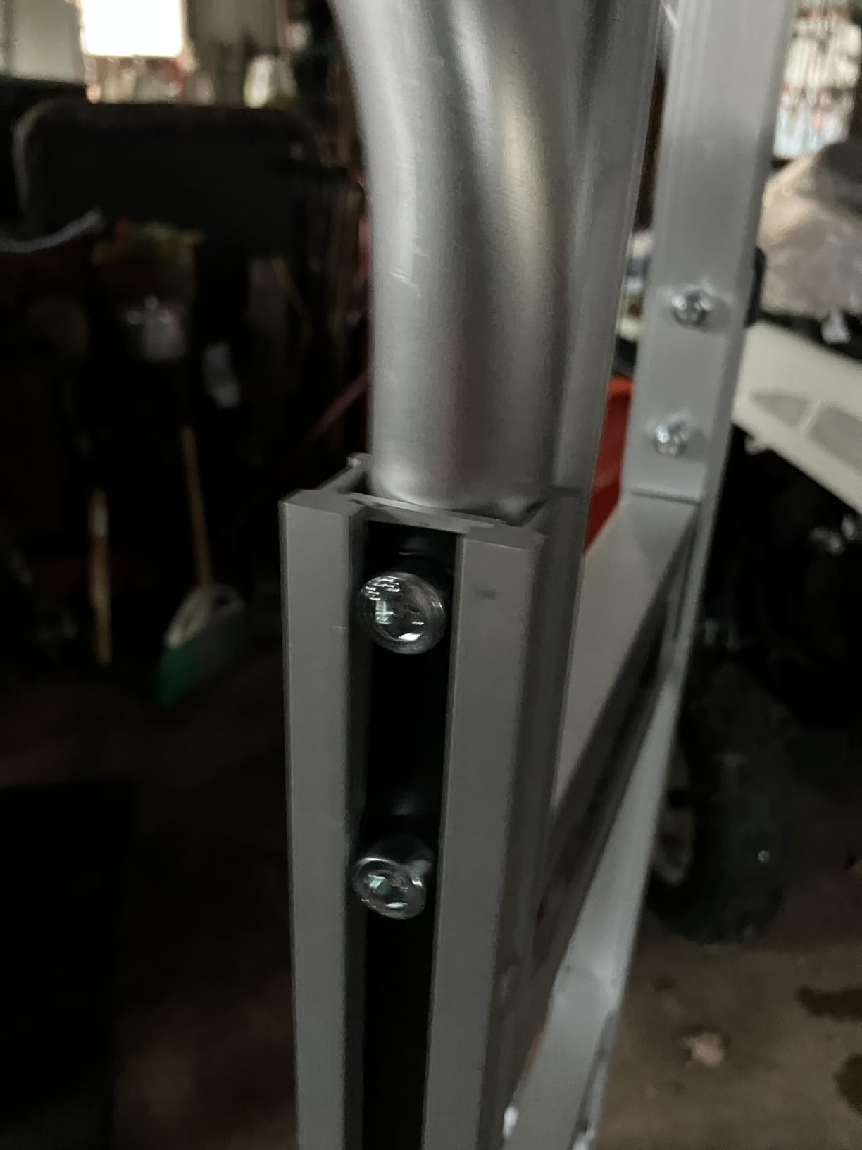Strongway Aluminum Hand Truck/Stair Skid, 660-Lb., 10in. Poly Wheels | Continuous-handle frame, 18in. toe plate, Stair skids, 54in. height, Bulky-load handling across steps and floors customer photo 1