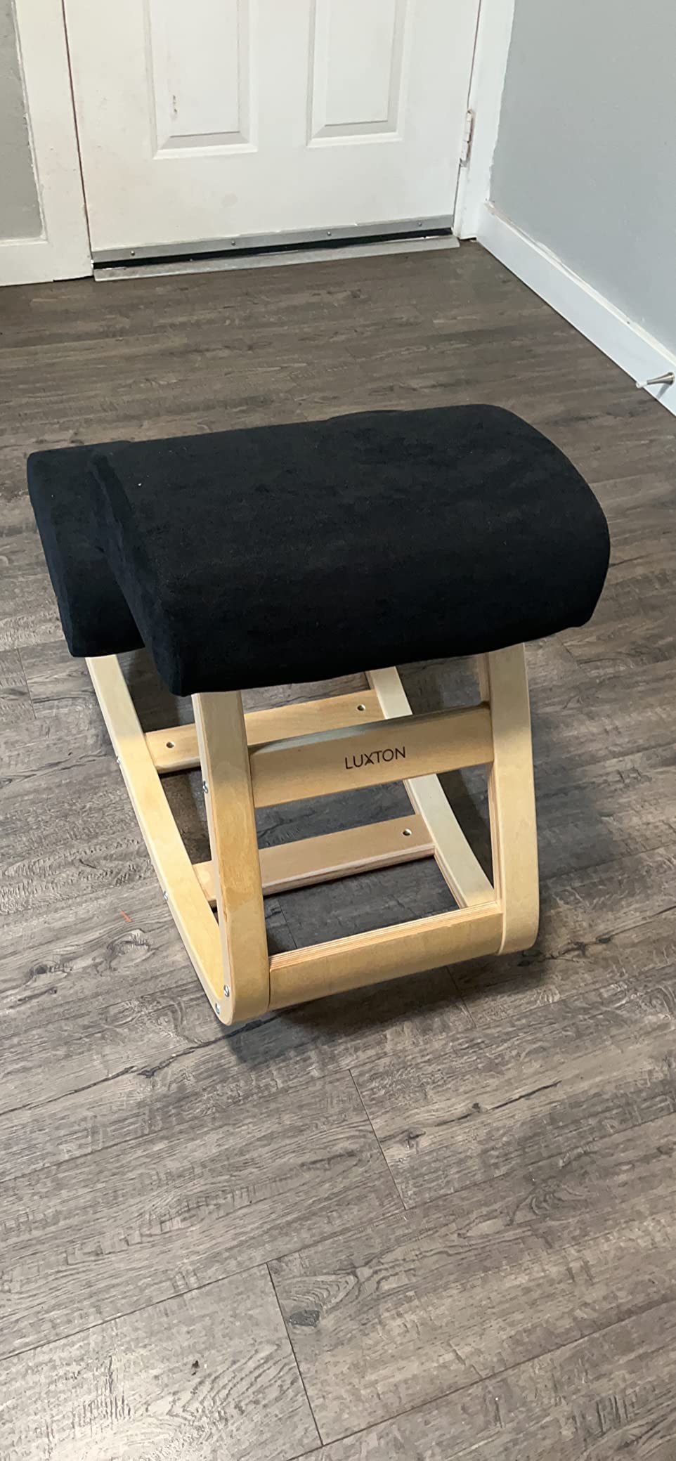 Ergonomic Kneeling Chair with Extra Padding - Posture Support Comfortable Desk Chair - Angled Rocking Stool & Balancing Seat - Natural Relief for Neck or Back Pain (with Extra Padding) customer photo 1