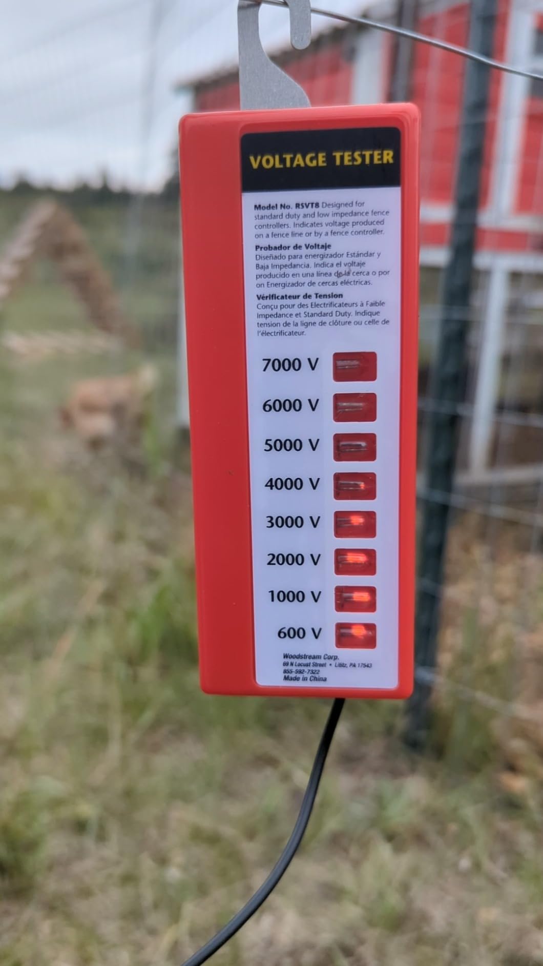 Briidea 2-Mile Electric Fence Energizer for Preventing Wild Animals Intruding 8 Acres Output Voltage 5000 V 0.1Joule customer photo 2