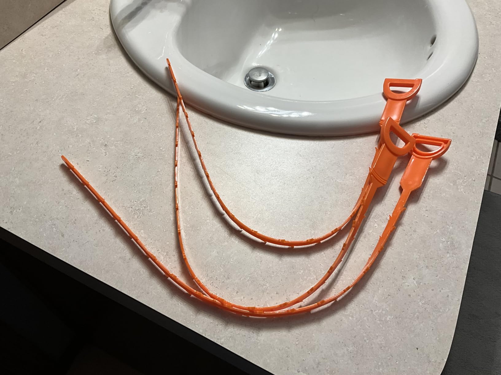 Drain Snake Hair Drain Clog Remover - 3 Pack Shower Sink Unclogger Tool | Flexible Drain Snake Removes Hair Clogs from Sink, Shower, and Bathtub Drains to Restore Water Flow customer photo 1