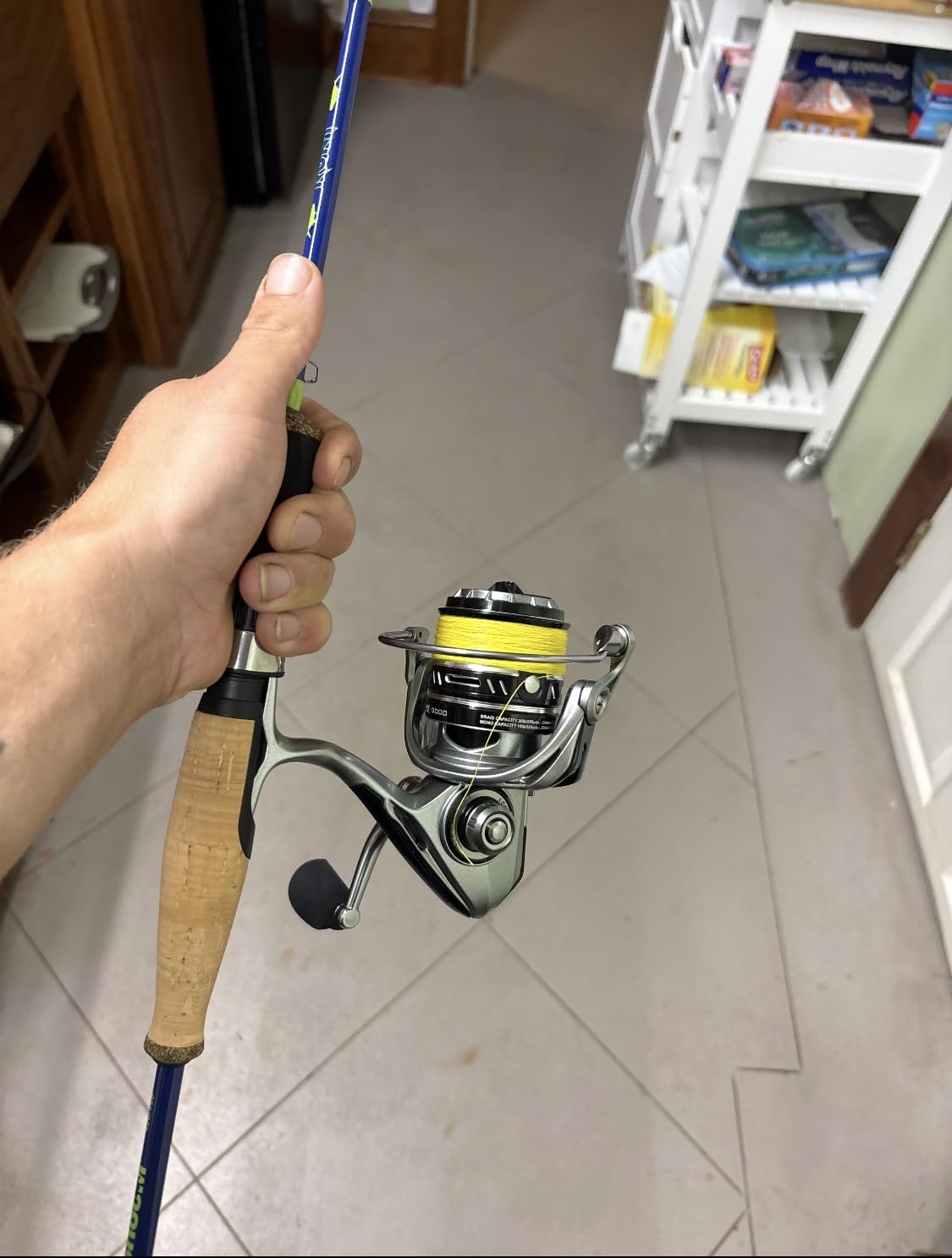 Beyond Braid Braided Fishing Line - Super Strong - Abrasion Resistant - No Stretch - Blue Camo customer photo 2