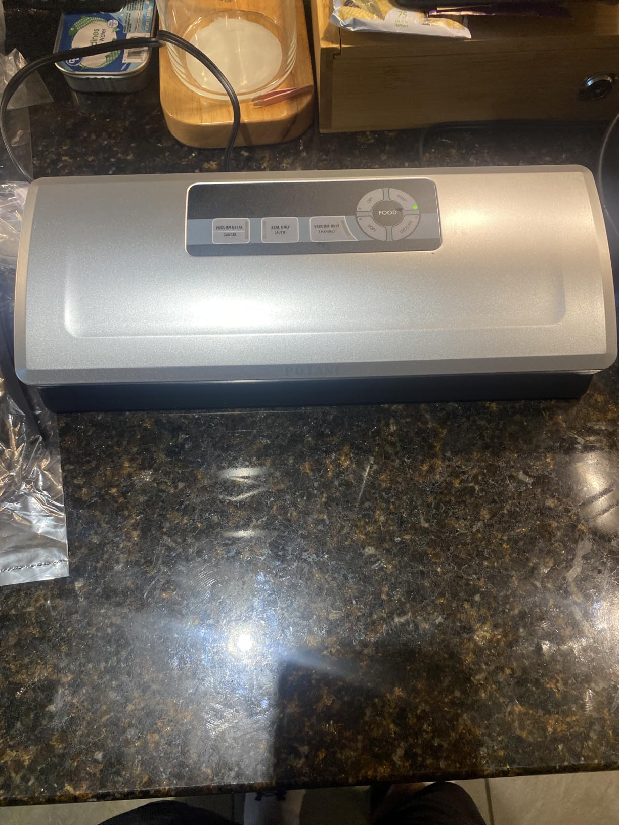 POTANE Precision Vacuum Sealer Machine, Powerful Pro Vacuum Food Sealer, 8-in-1 Easy Presets, 4 Food Modes, Dry&Moist&Soft&Delicate with Starter Kit, Compact Design (Silver) customer photo 1