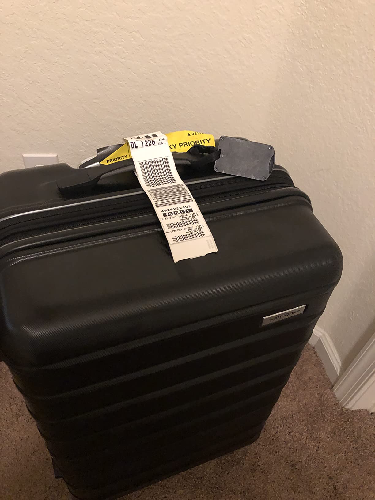 Samsonite Omni 2 Hardside Expandable Spinner Wheel Luggage, Checked Medium 24 in, Nova Teal customer photo 1