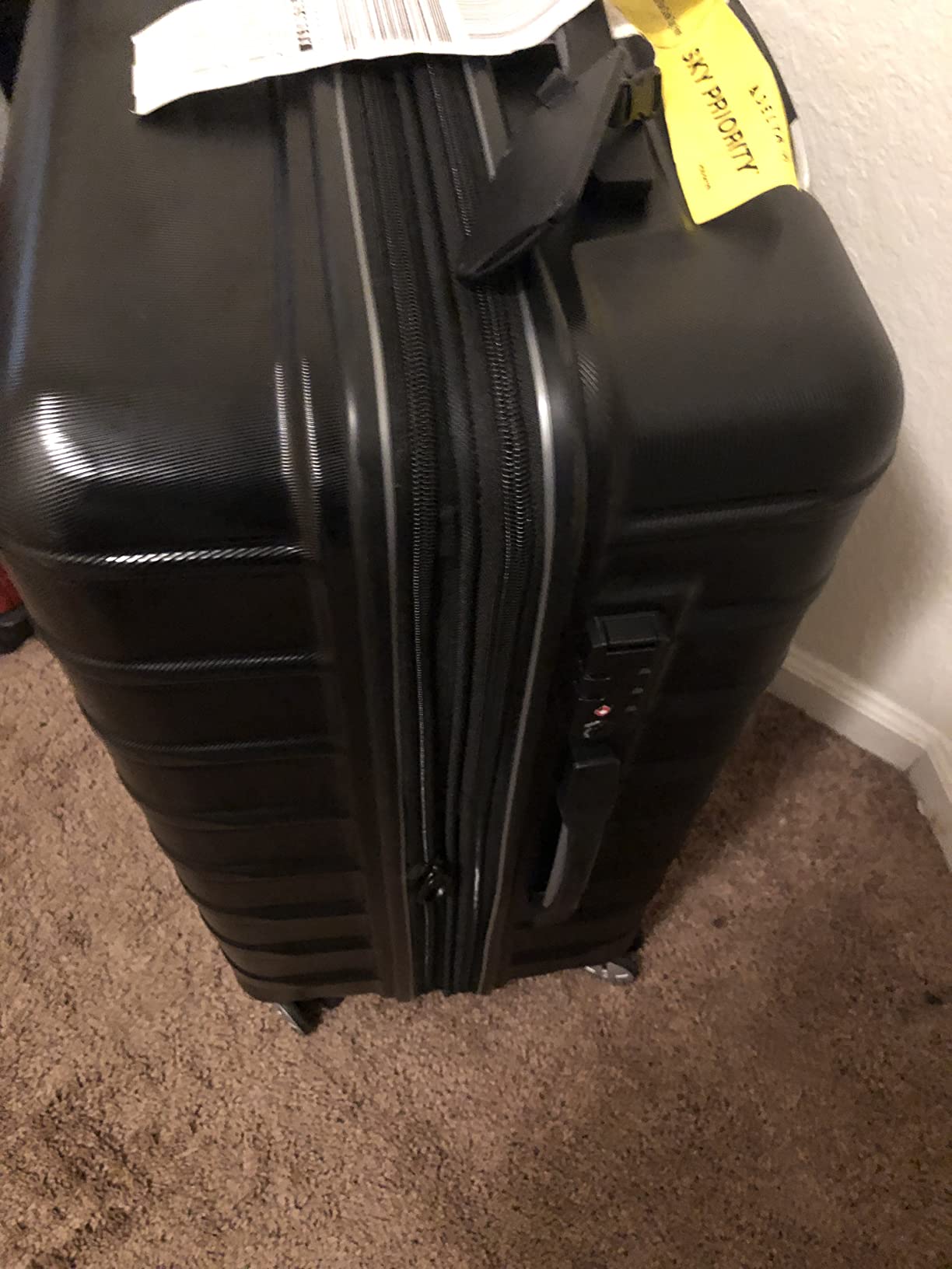 Samsonite Omni 2 Hardside Expandable Spinner Wheel Luggage, Checked Medium 24 in, Nova Teal customer photo 2