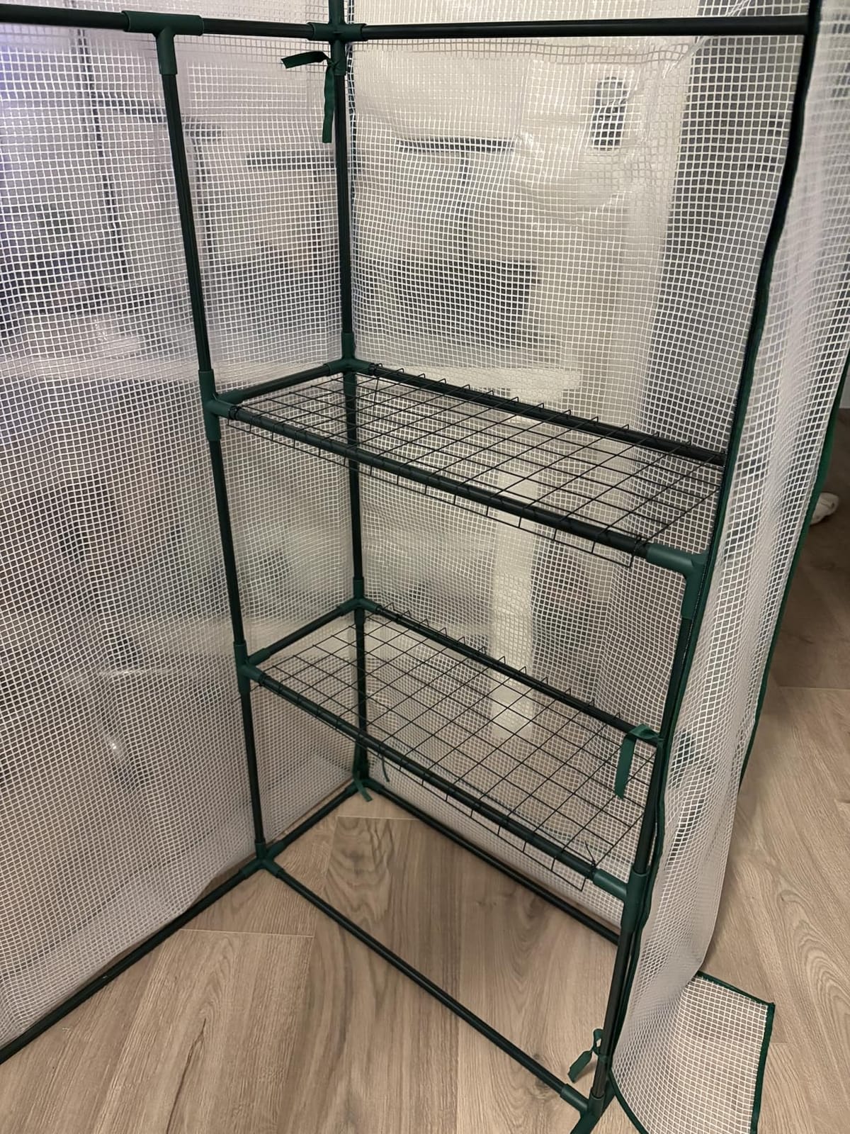 56x30x76 Portable Walk-in Greenhouse for Outdoors, Plant House with Shelves customer photo 2