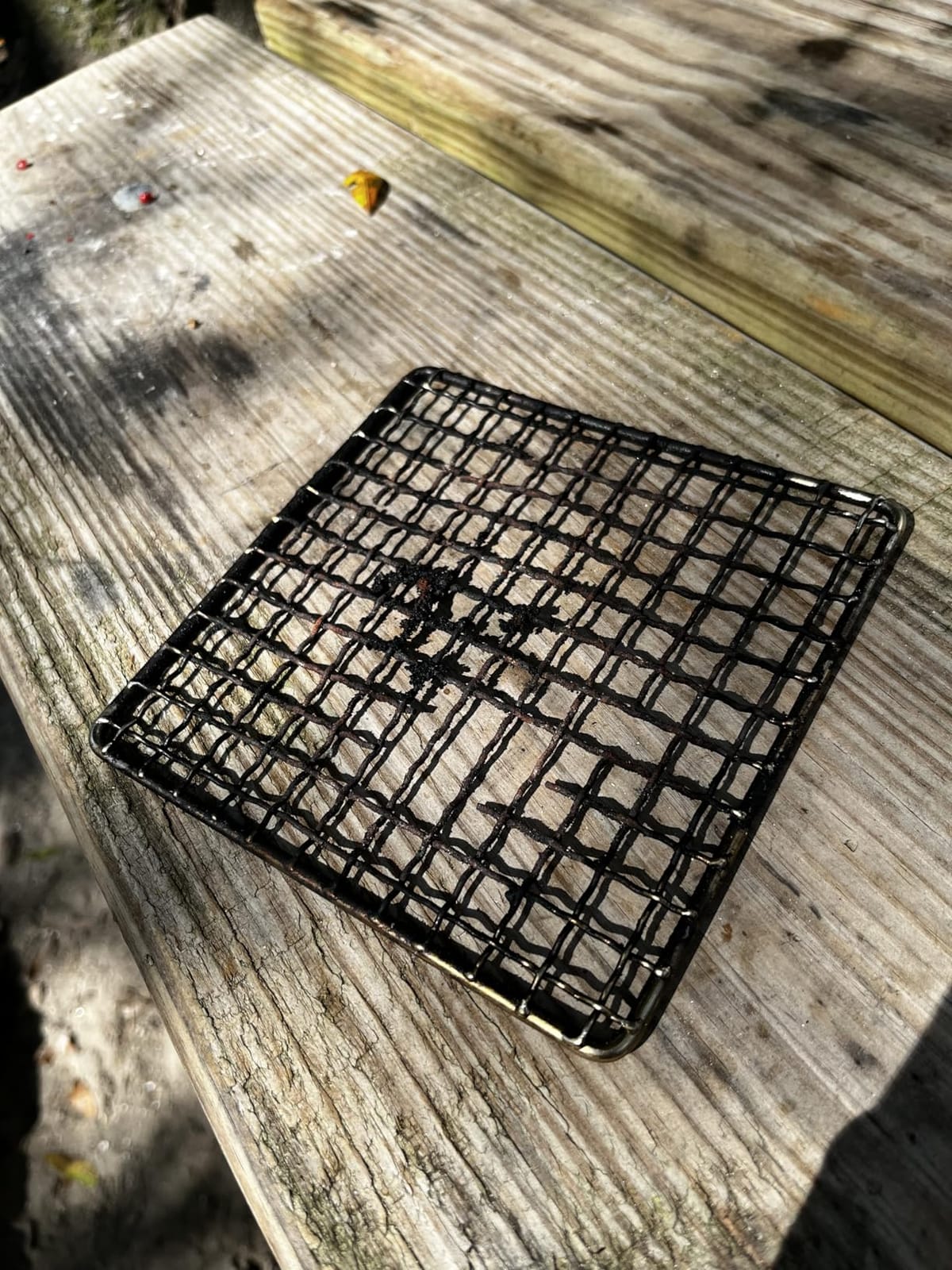 Portable Bushcraft Stainless BBQ Small Cooking Grill Grate & Burlap Hemp Drawstring Bag, Camping, Campfires Backpacking, Hunting & Fishing customer photo 2