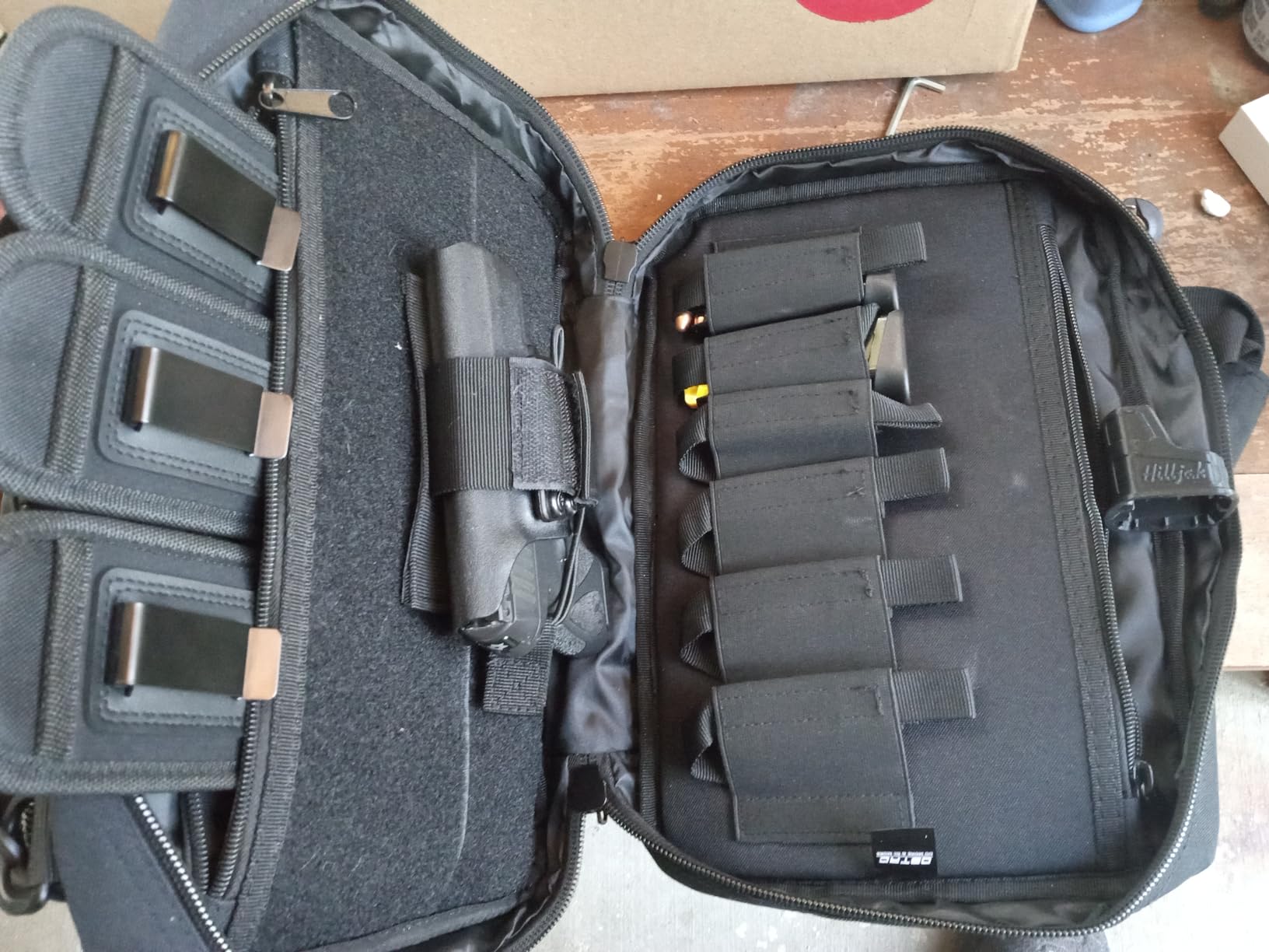 DBTAC Gun Case Bag XS | Tactical 1~2 Pistol Bag Firearm Shooting Case with Lockable Zipper for Shooting Range Outdoor Hunting | US Flag Patch + Universal Holster Included customer photo 2