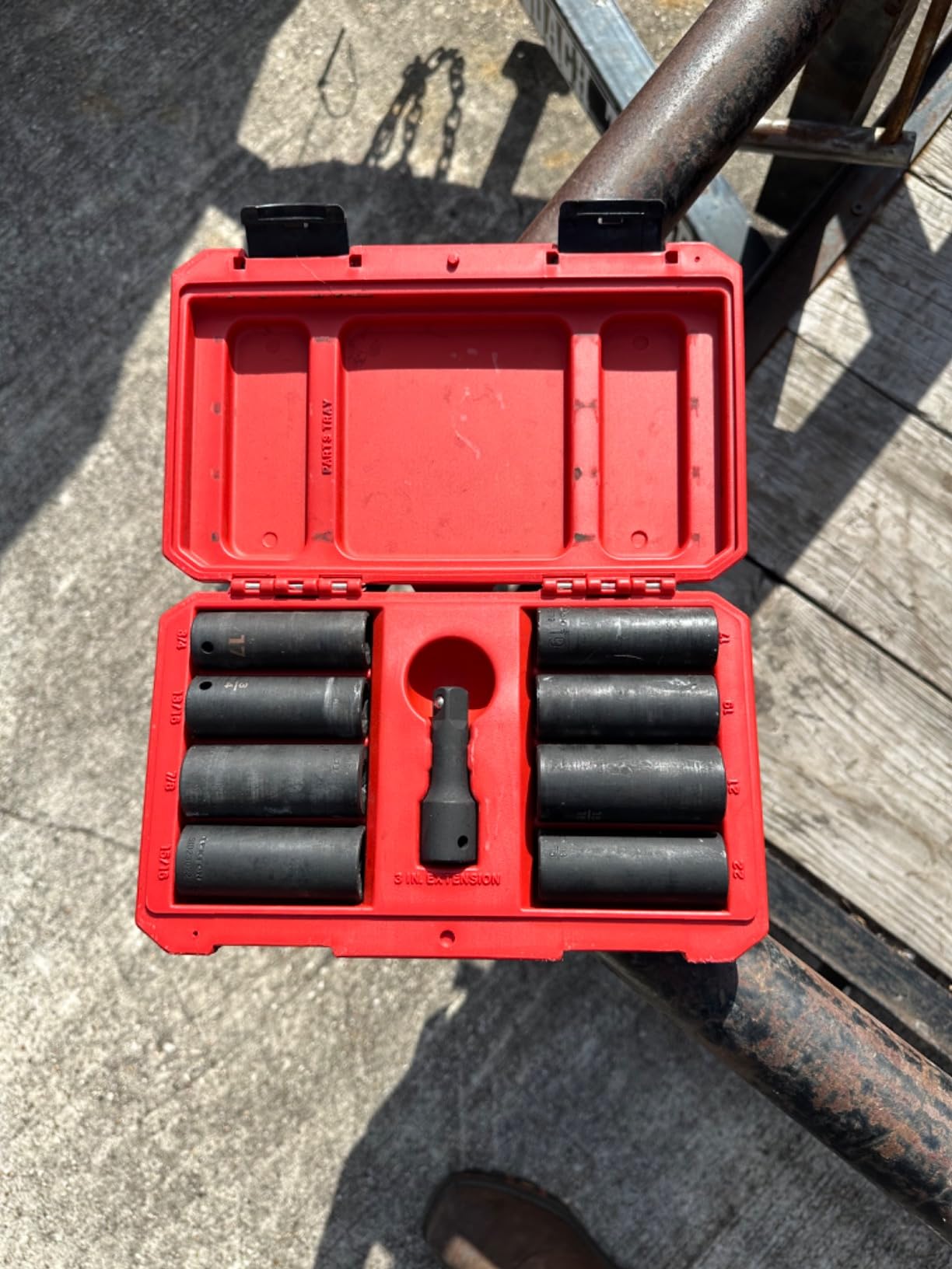TEKTON 1/2 Inch Drive Impact Lug Nut Socket Set, 9-Piece | SID92415 | (3/4 - 15/16 in., 17 - 22 mm), Deep, 6-Point, Case customer photo 1