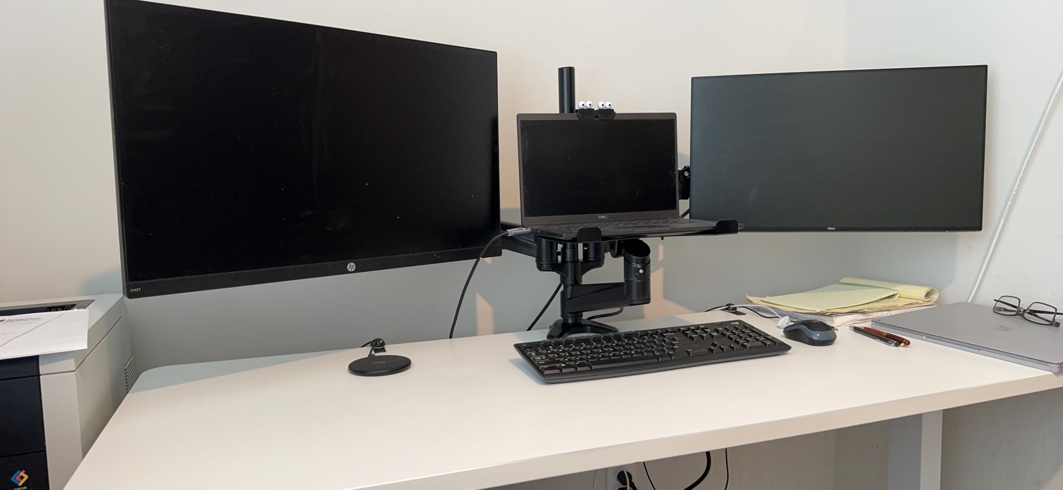 HUANUO Dual Monitor and Laptop Mount for Max 32