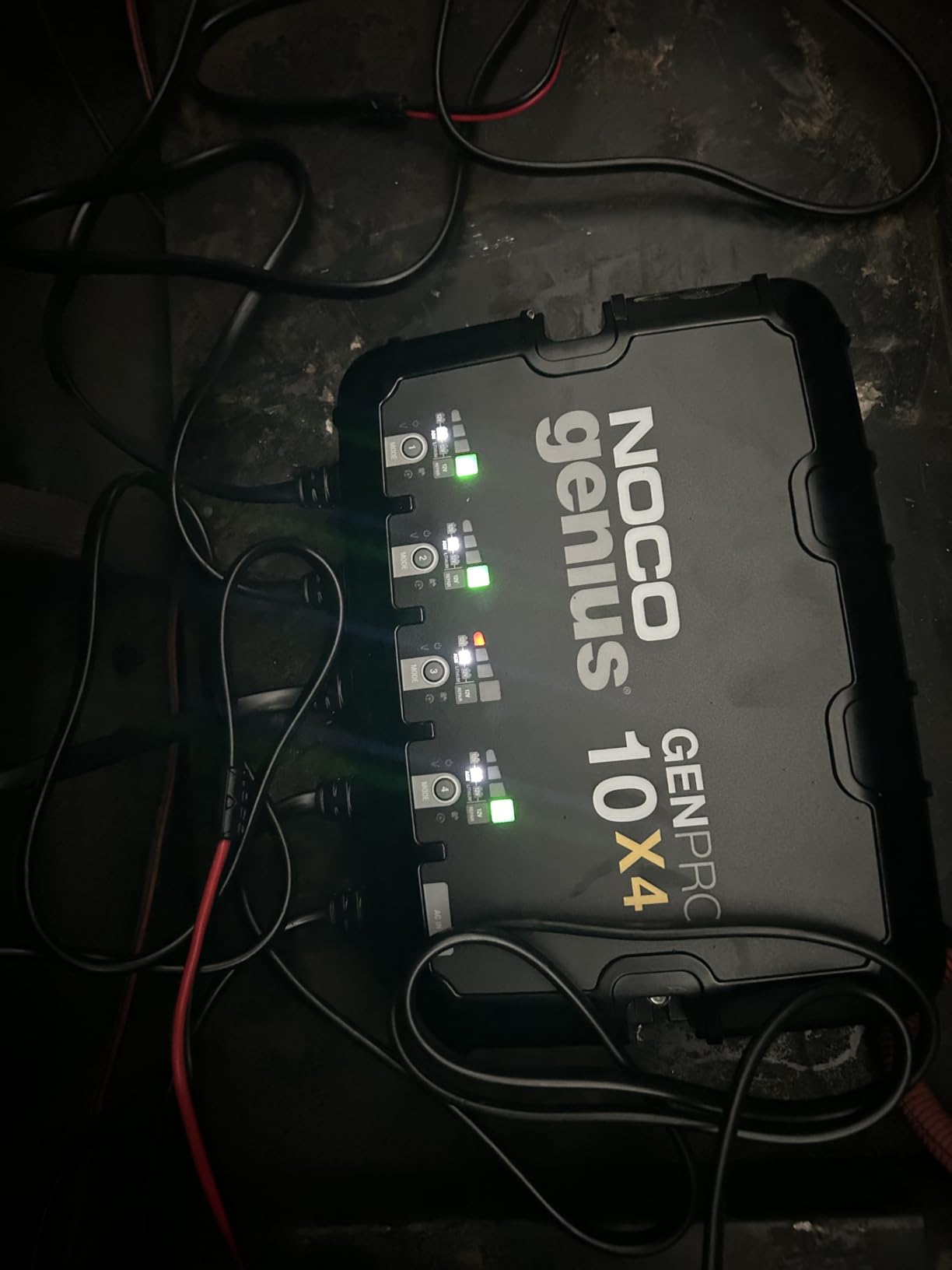 NOCO Genius GENPRO10X4: 4-Bank, 40A Onboard Battery Charger - 10A Per Bank, 12V Waterproof Marine Charger with Overcharge Protection & Temperature Compensation - for Lead-Acid & Lithium Batteries customer photo 2