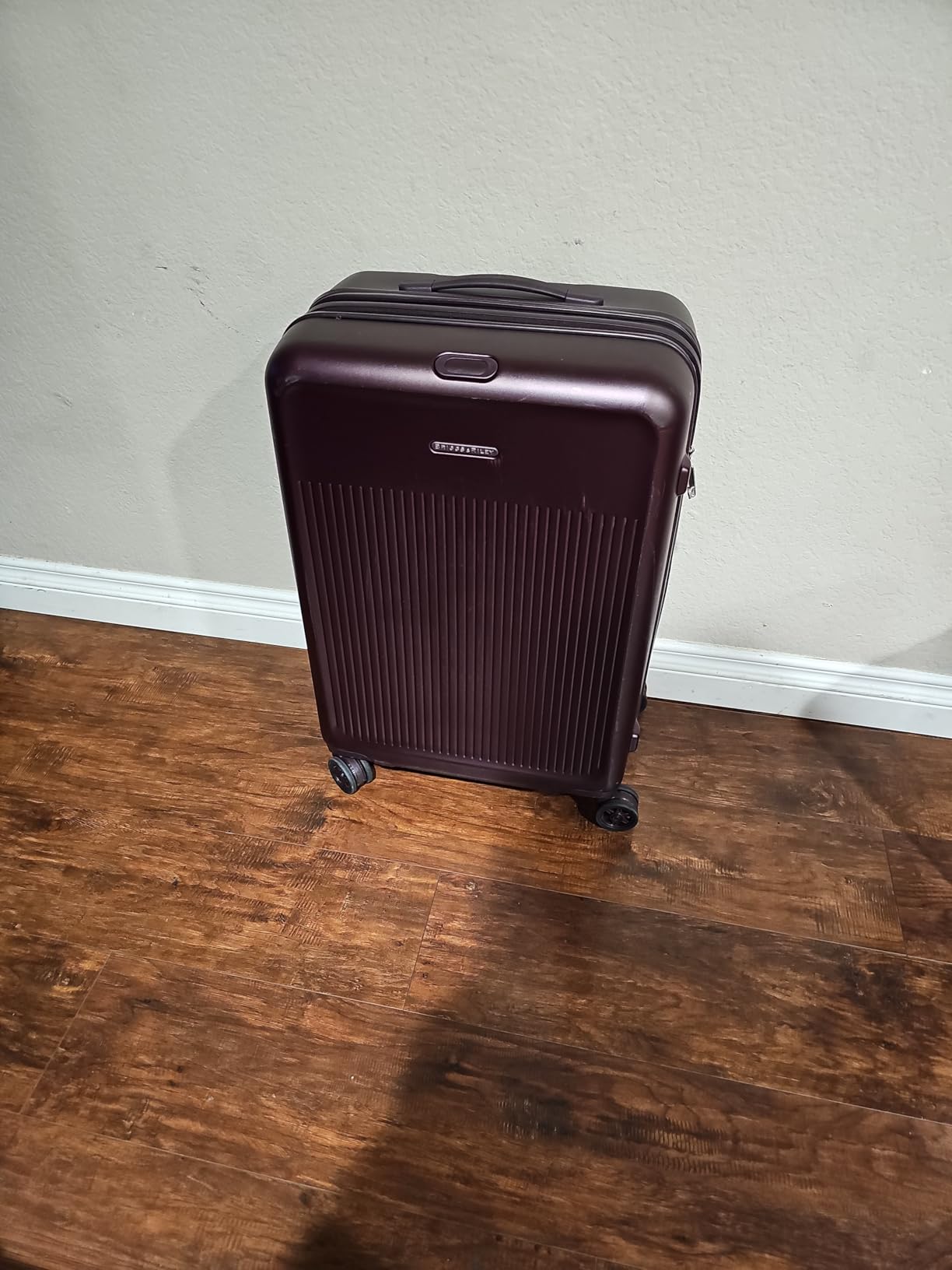 Sympatico Hardside Domestic Spinner Luggage, Matte Navy, 22-Inch Carry-On customer photo 1