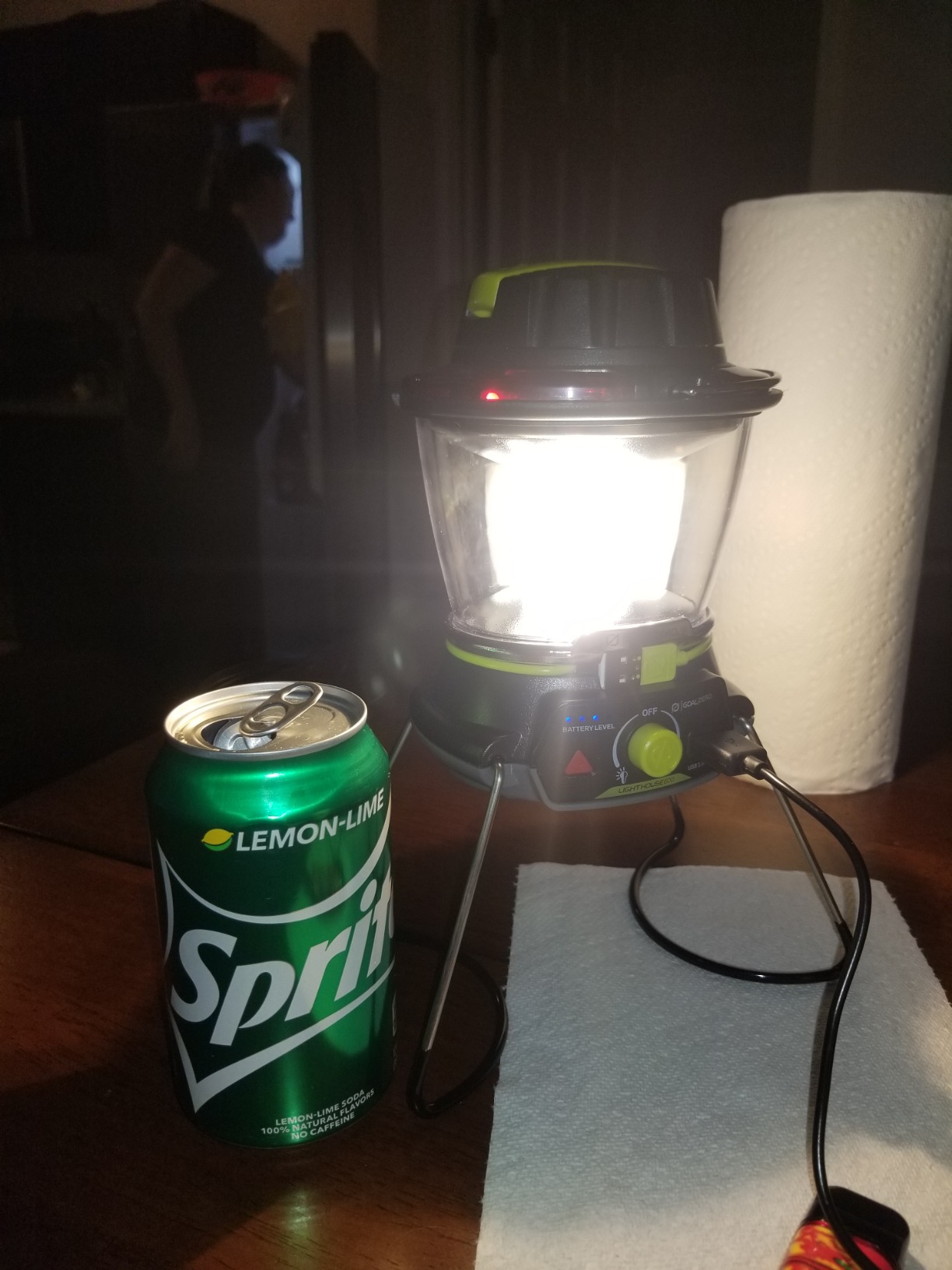 Lighthouse 600 Multi Functional Adjustable Light Perfect for Camping, Outdoor Events, or Emergency use Lumens USB Charging of Phones and Small Devices Long-Lasting Lithium Battery. customer photo 2