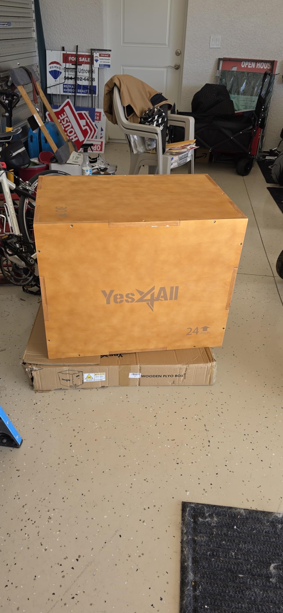 Yes4All Plyo Box, 3-in-1 Wooden Box Jump for Home Gym, Lunges, Squats, Dips customer photo 2