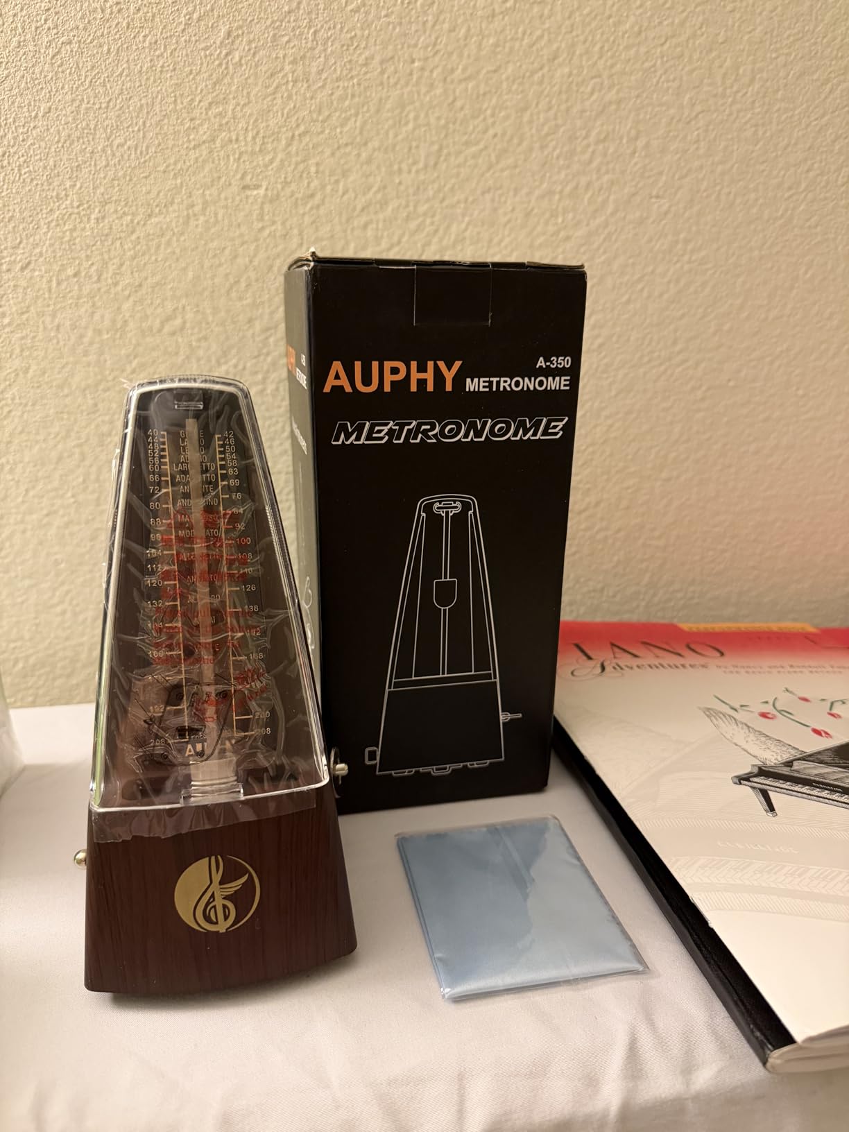 M350 AUPHY Mechanical Metronome with Accent Bell, Classic Shape, Accurate Beat, Multiple Beat Modes, Suitable for Piano Guitar Drums Violin Saxophone customer photo 1