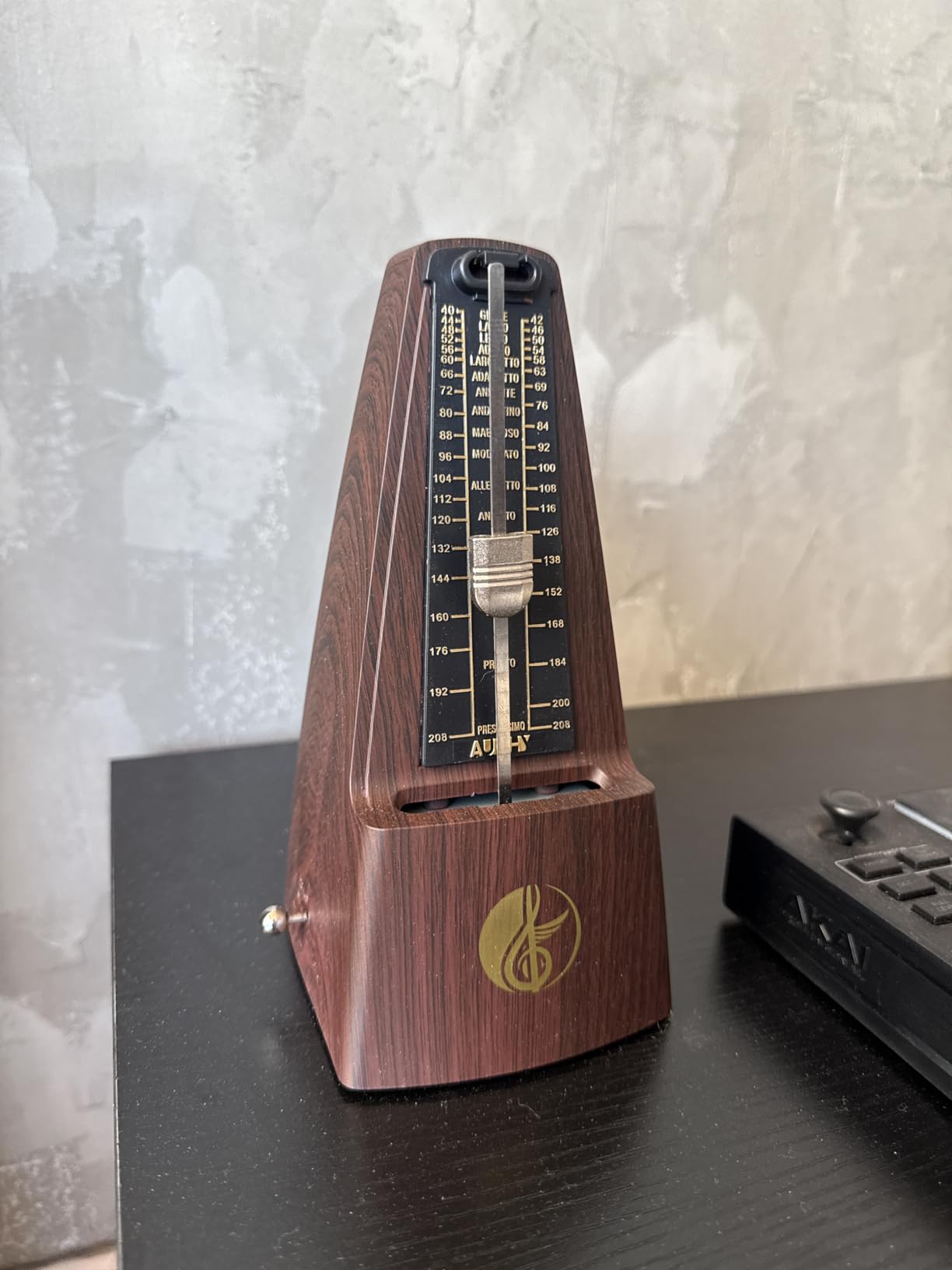 M350 AUPHY Mechanical Metronome with Accent Bell, Classic Shape, Accurate Beat, Multiple Beat Modes, Suitable for Piano Guitar Drums Violin Saxophone customer photo 2