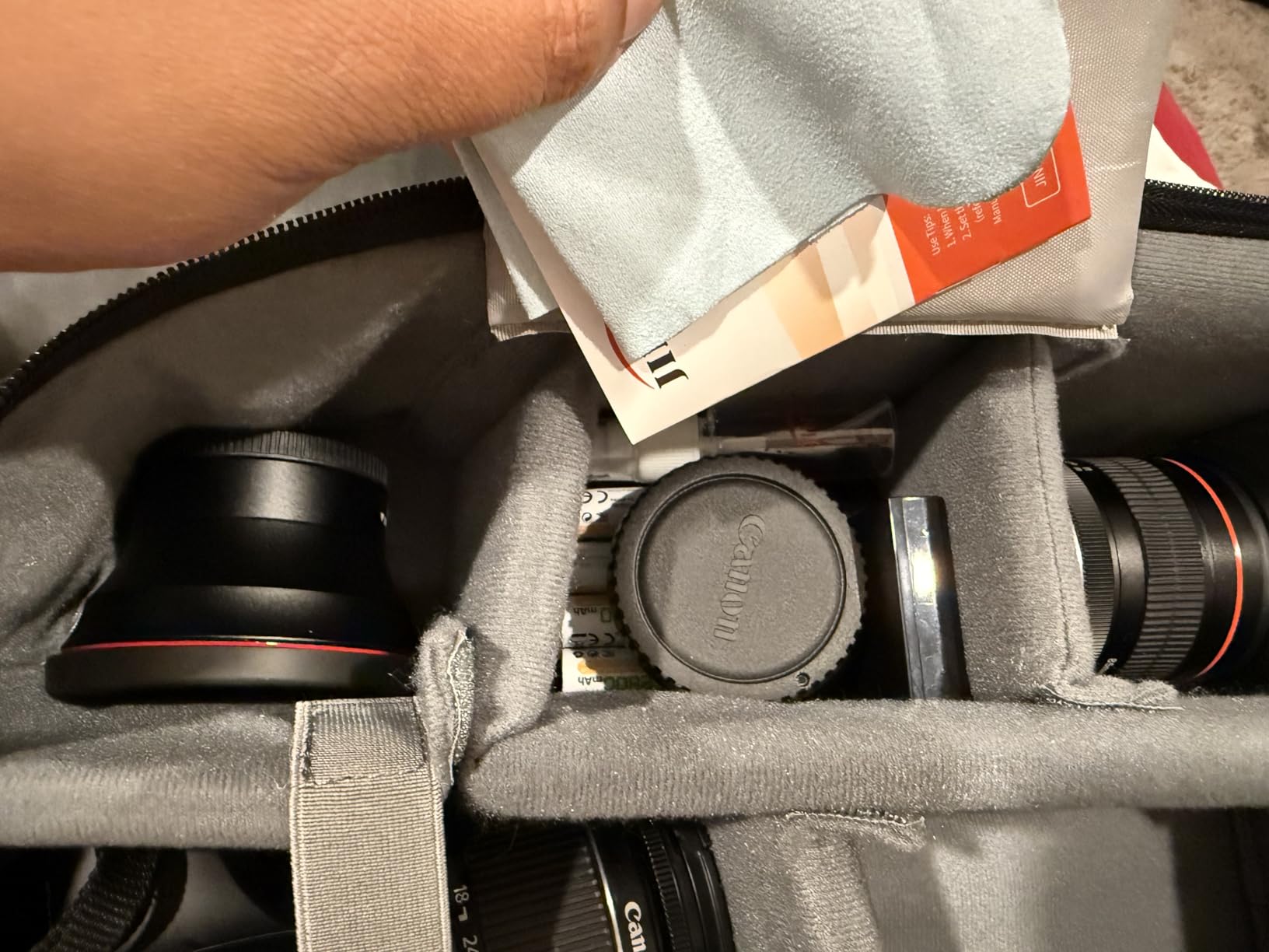 Cwatcun Camera Backpack Bag Water-resistant DSLR SLR for Canon/Nikon/Sony | Professional for SLR DSLR Mirrorless Camera Bag Case customer photo 2