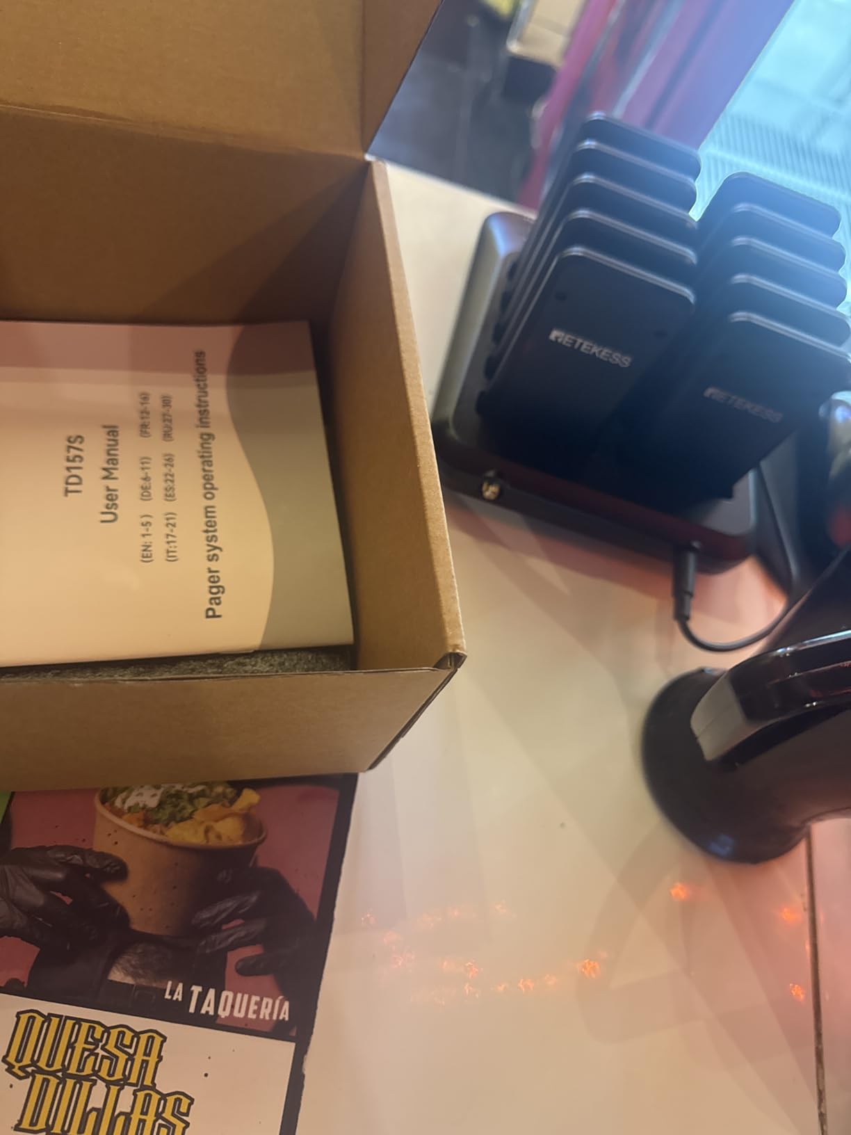 Retekess TD157 Restaurant Pager System, Pagers for Restaurants, 984ft Long Range, Set with Vibration, Flashing and Buzzer, 16 Pagers and Beepers for Food Truck, Bars, Food Court customer photo 2