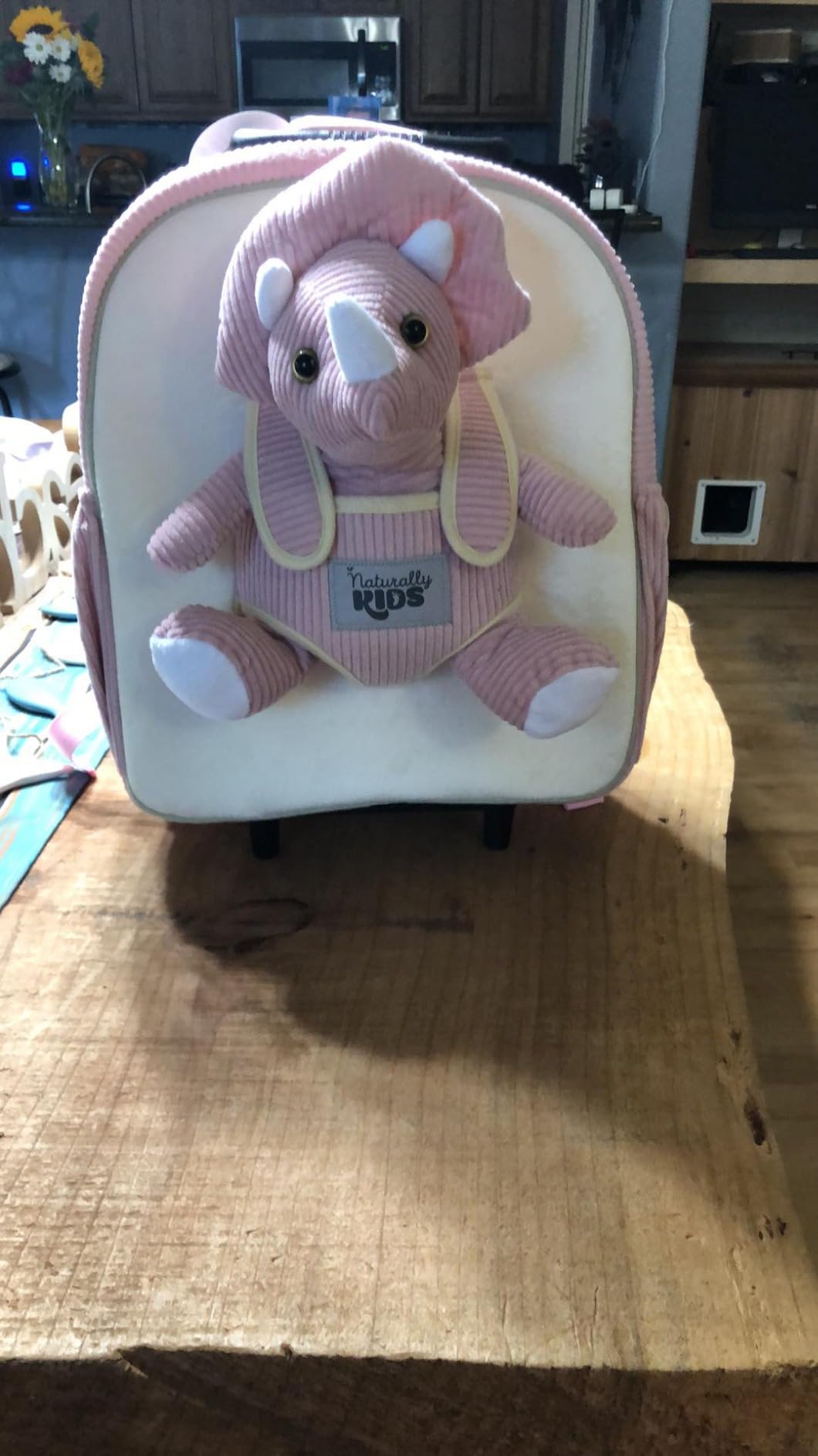 Naturally KIDS Toddler Suitcase w. Plush Unicorn Toy, Kids Gift 3-9 | 2-in-1 Kids Luggage for Girls w. Unicorn Toys, Toddler Rolling Backpack, Travel, Birthday Gifts for Girl Boy customer photo 2