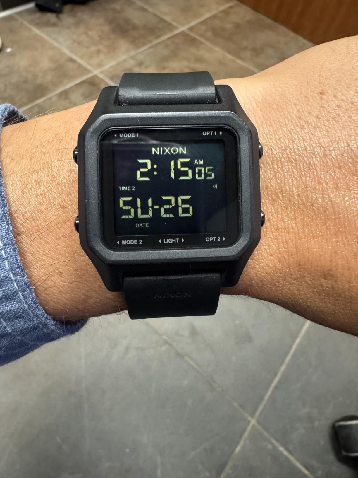 NIXON Staple A1309-100m Water Resistant Men's Digital Sport Watch | (38mm Face, 22mm PU/Rubber/Silicone Band) - Made with #Tide Recycled Ocean Plastics customer photo 1