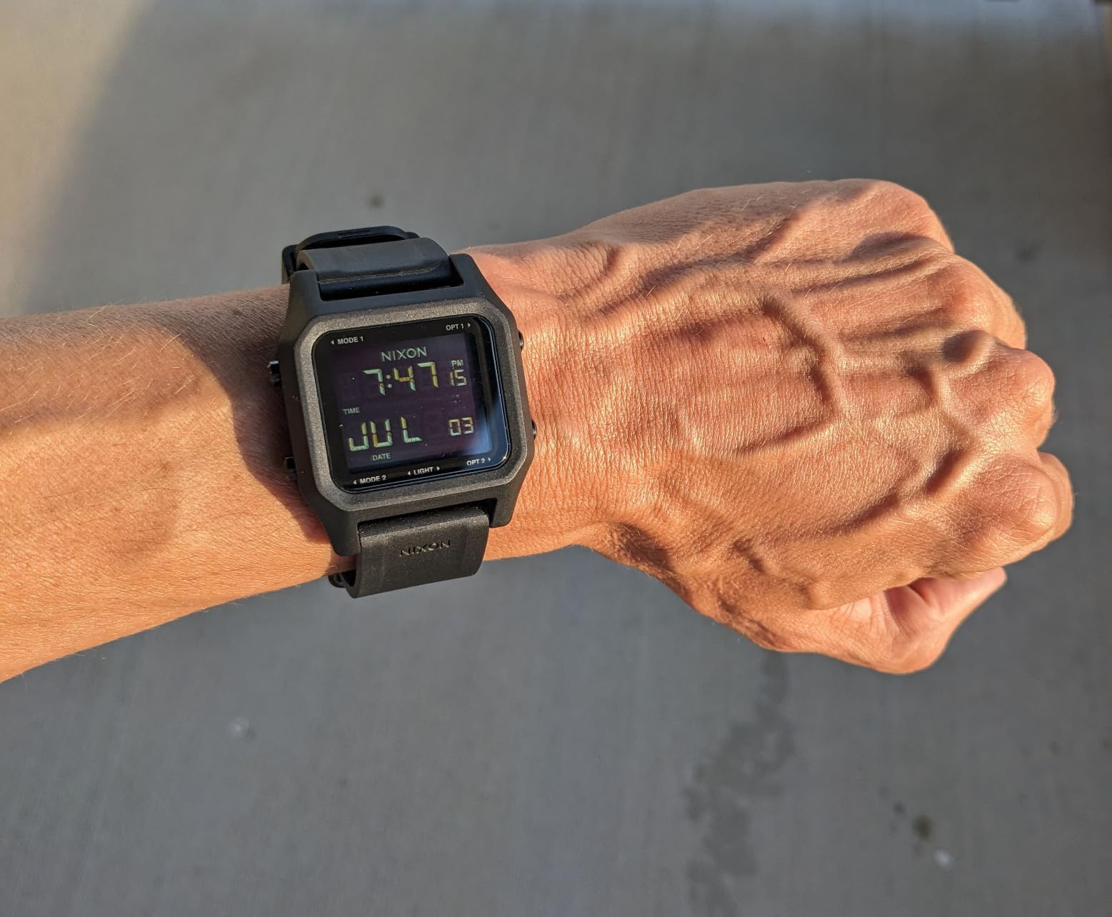 NIXON Staple A1309-100m Water Resistant Men's Digital Sport Watch | (38mm Face, 22mm PU/Rubber/Silicone Band) - Made with #Tide Recycled Ocean Plastics customer photo 2