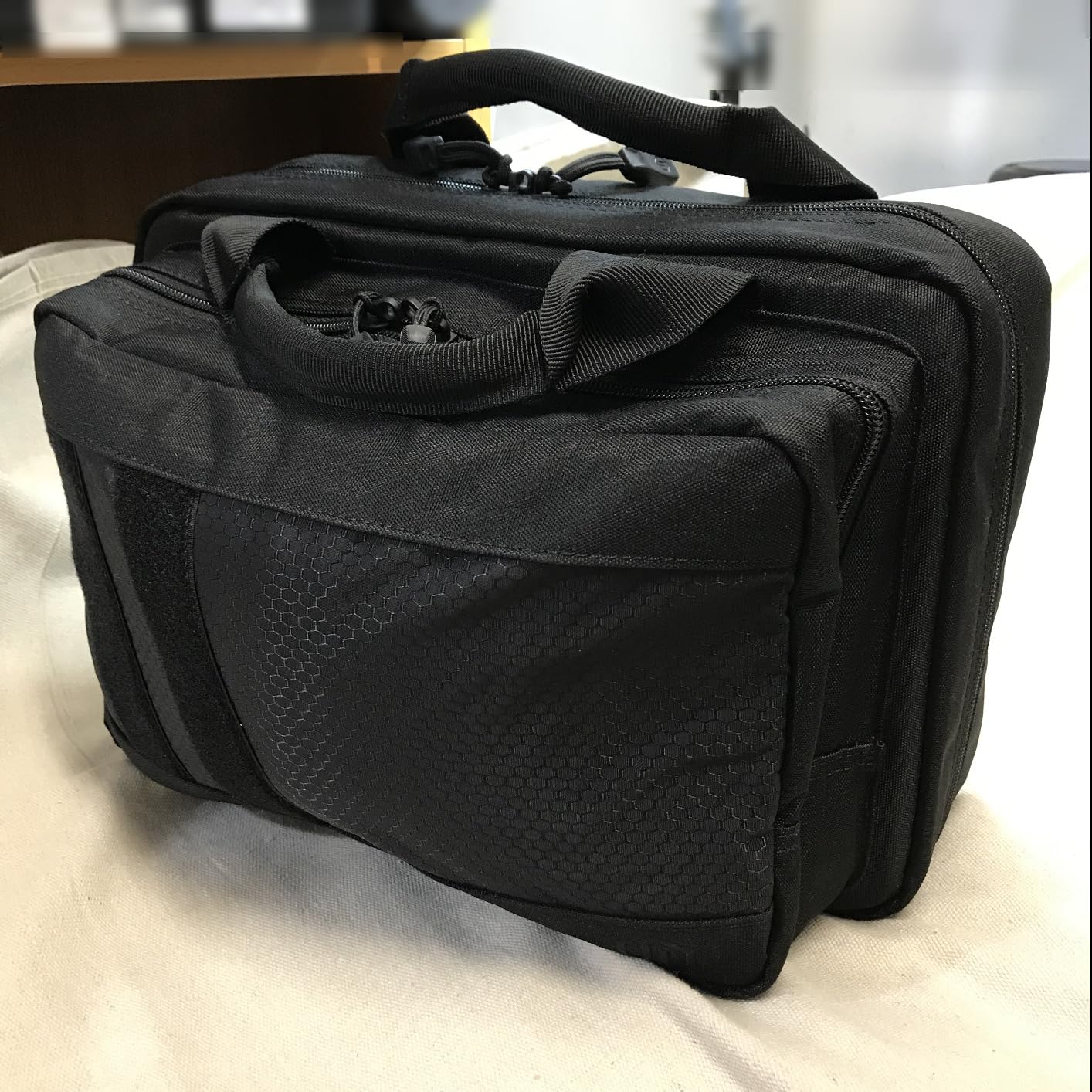 Savior Equipment Specialist Series Tactical Double Scoped Handgun Firearm Case Pistol Bag For Outdoor Hunting Shooting Range, Lockable Compartment, Additional Magazine Storage Slots customer photo 1