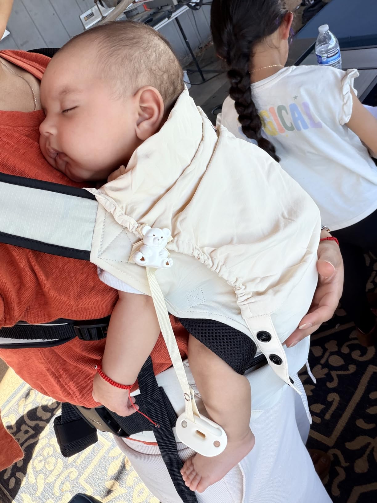 Baby Tula Lite Compact Baby Carrier | Ultra Compact and Lightweight, Convenient Carry Pouch, Ergonomic and Multiple Positions for 12-30 pounds, Soar customer photo 1