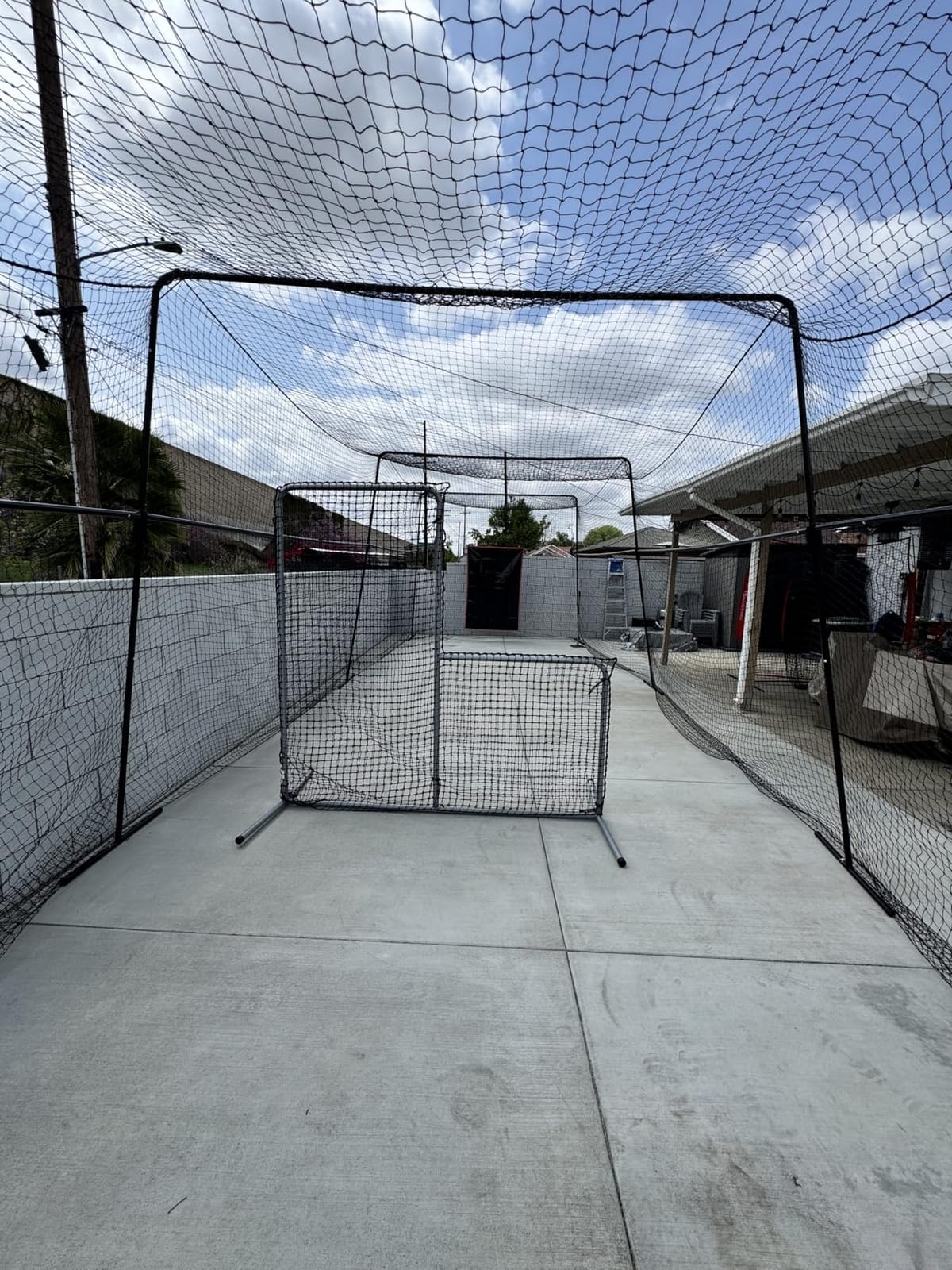 40 Foot Collapsable Batting Cage, Perfect Baseball Batting Cage, Softball Batting Cage, Complete Package with Frame and Netting. Freestanding Portable Batting Cage for Backyard customer photo 2