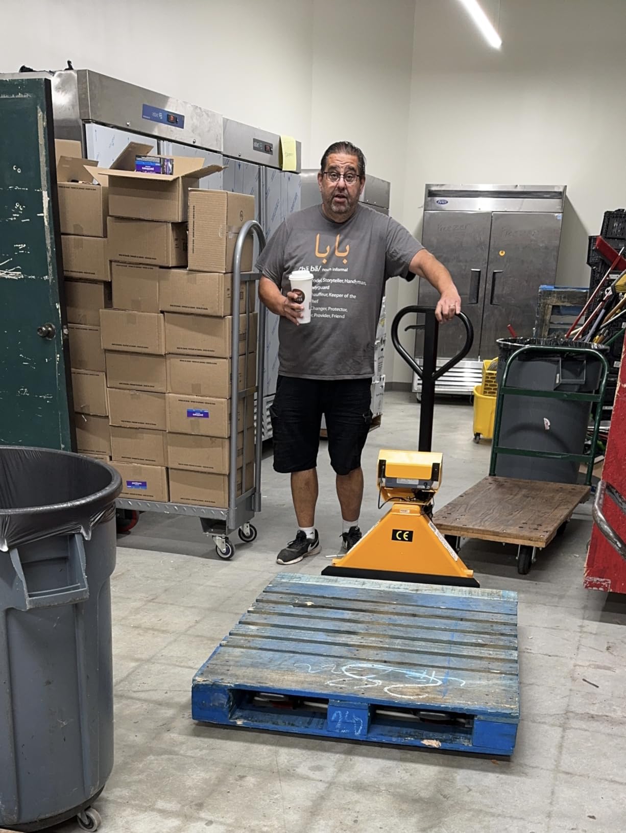 VisionTechShop TPS-1 Pallet Jack Scale, Lb/Kg Switchable, High Capacity 5000lb, 1lb Readability, 48