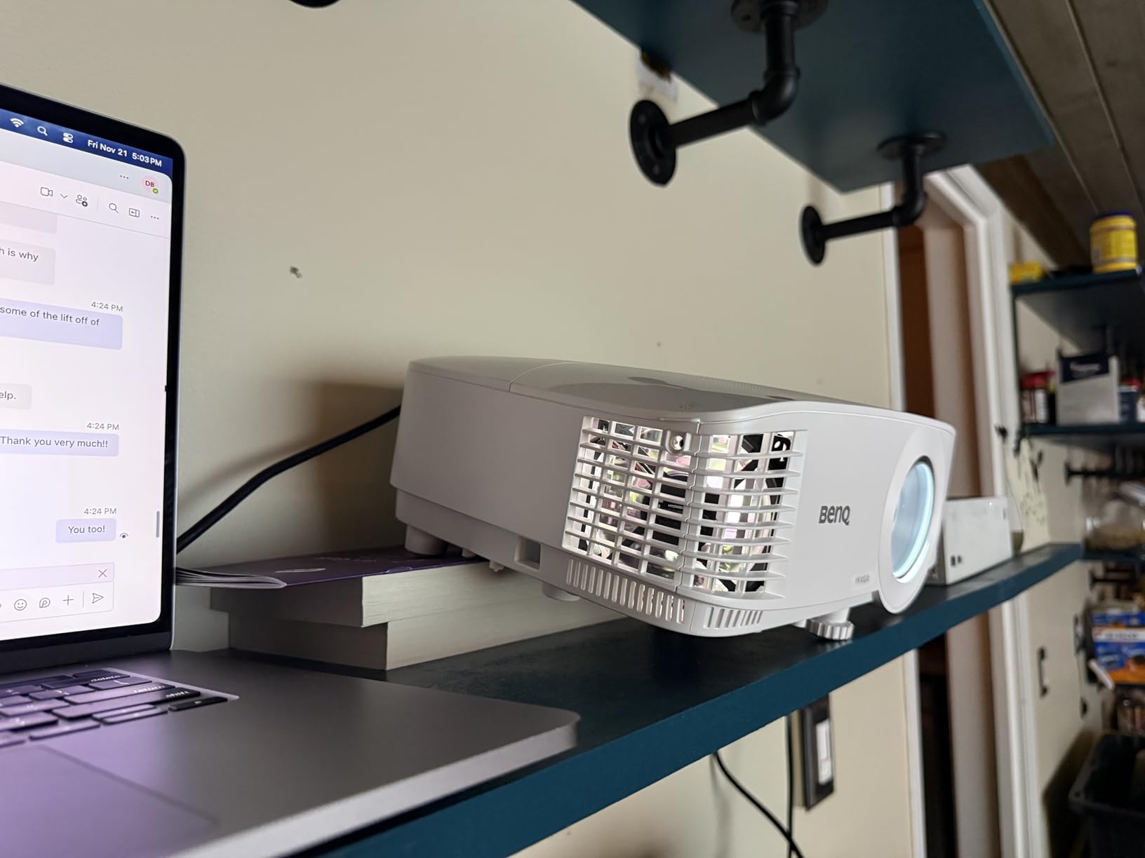 BenQ MW560 WXGA Business Projector - DLP - 4,000 Lumens High Brightness - 20,000:1 High Contrast Ratio - Dual HDMI, VGA - Auto Keystone Correction - Simple Setup - SmartEco Technology customer photo 1