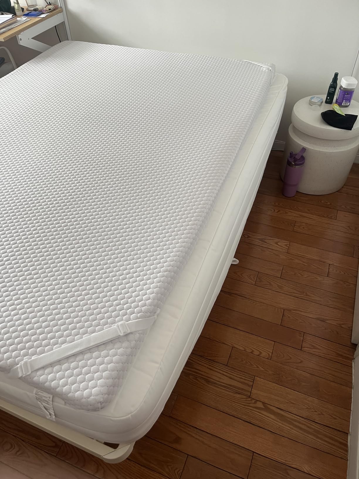 PERLECARE Queen Mattress Topper, 3 Inch Gel Memory Foam Mattress Topper for Pressure Relief, Premium Soft Cooling Sleep, Non-Slip Design with Removable & Washable Cover, Oeko-Tex Certified customer photo 2