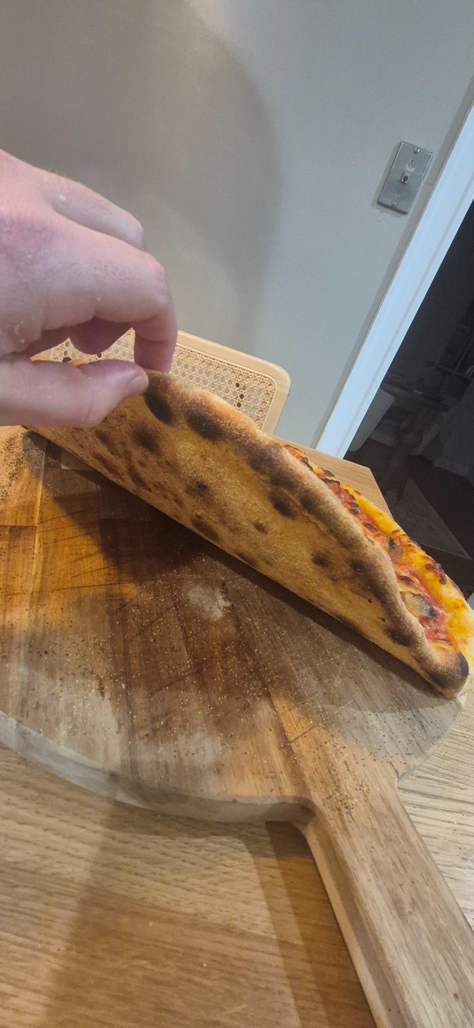 NerdChef Speed Steel - High Performance Pizza Baking Stone | Integrated Backstop & Handles | Heating Fins (13.5