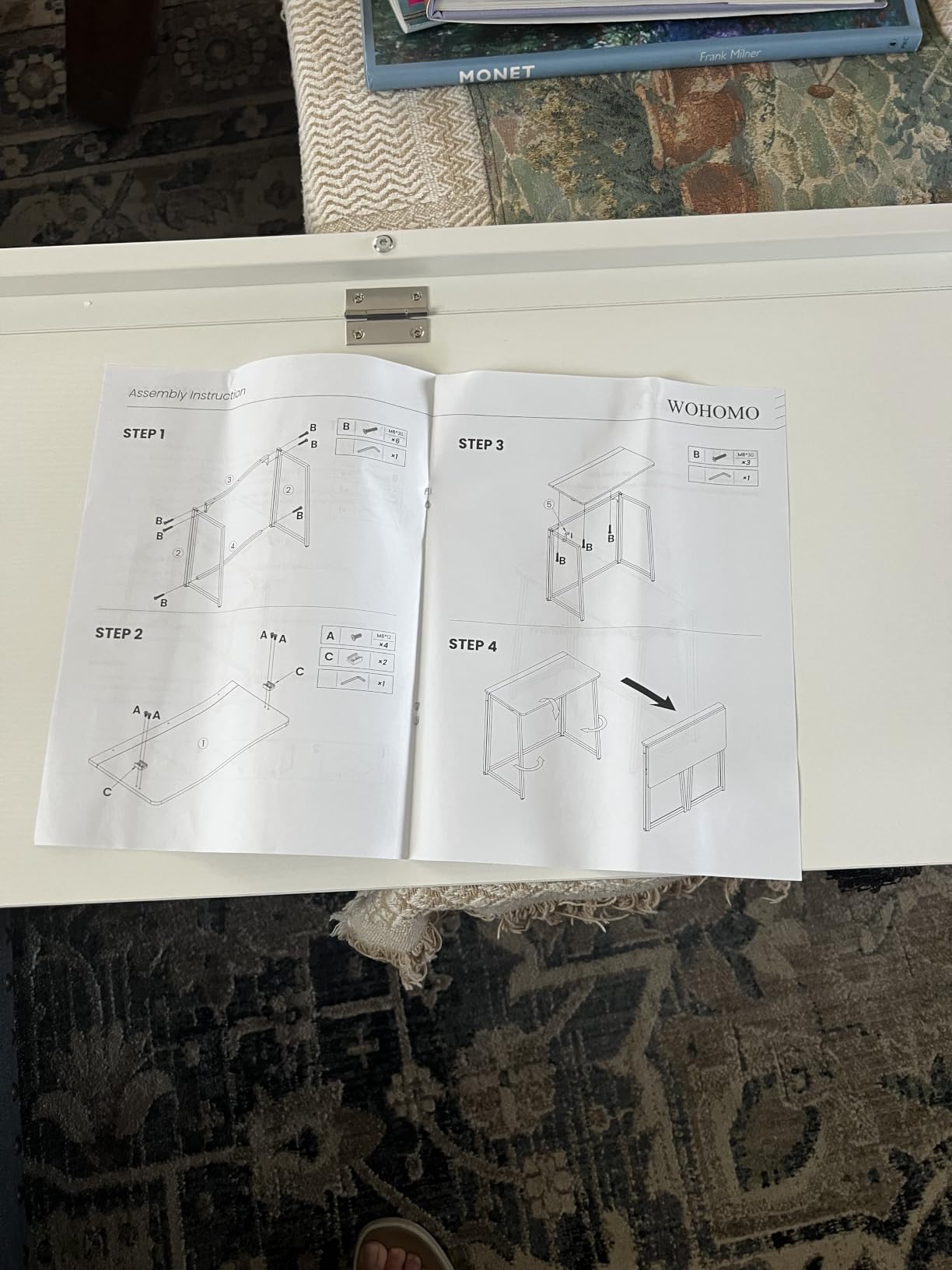 WOHOMO Folding Desk, 31.5