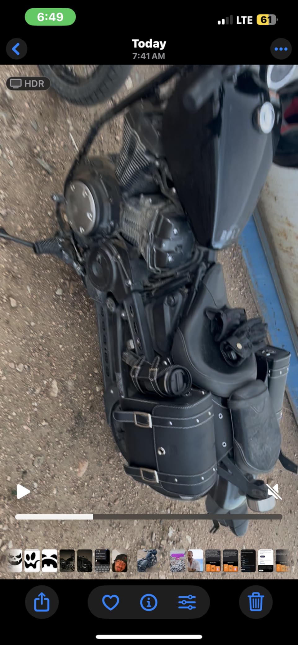 KEMIMOTO PU Leather 20L Motorcycle Saddlebags with Cup Holder Throw Over | Fit for Sportster Softail Dyna Rebel Shadow, Dry/Wet Separation, Excellent Stability, Black Side Saddle Bags customer photo 1