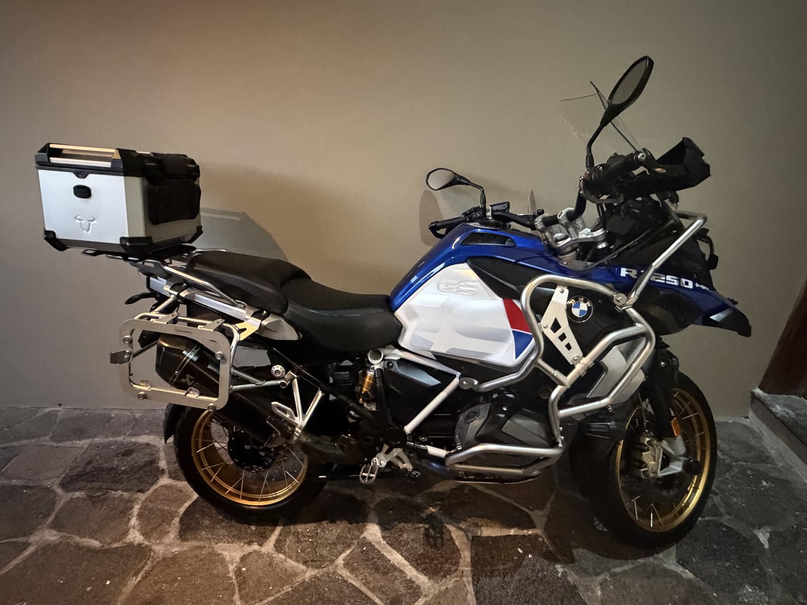 Motorcycle Tank Side Protection Highway Crash Bar Extension Full Body Engine Guard Accessories for B-M-W R1250GS Adventure R 1250 GS R 1250GS ADV 2018 2019 2020 2021 2022 2023 2024 (Silver) customer photo 2