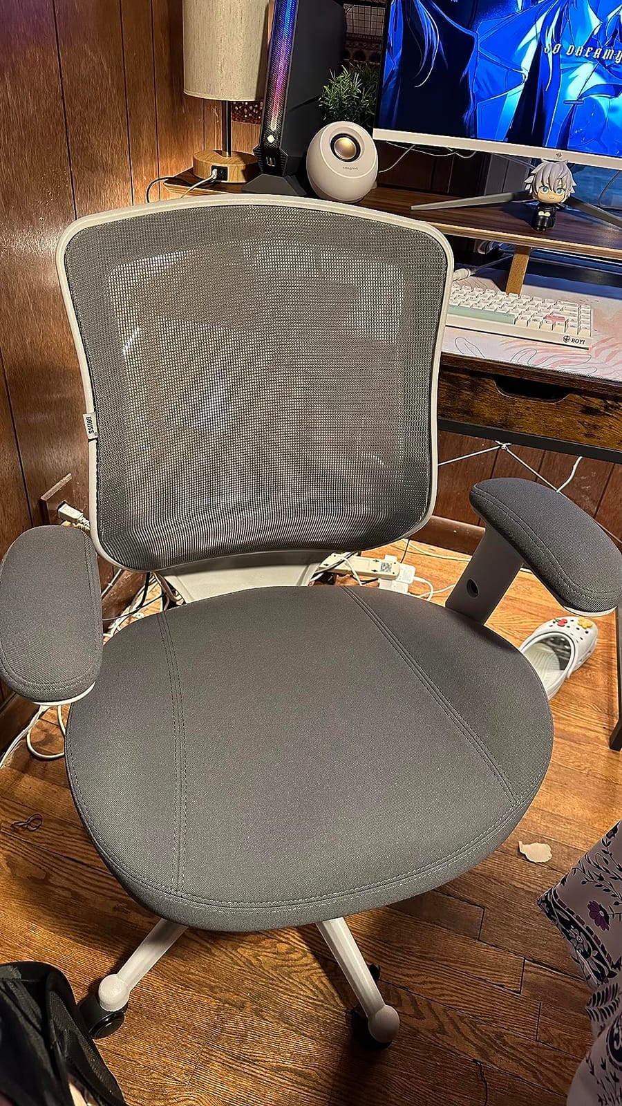 BOLISS 400lbs Ergonomic Office Chair Soft Thick Seat with Mesh Back (Black) | Wide Cushion, Computer Desk Chair, Tilt Lock, Height Adjustable Arms and Lumbar Support Reduce Back Pain customer photo 1