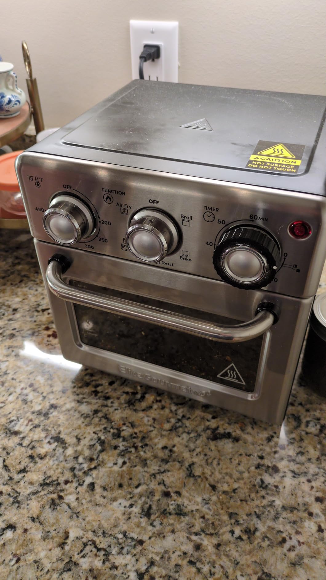 Elite Gourmet EAF1121 Personal Air Fryer, Compact, Oil-Less, 1000W, 1.1Qt | Healthy Cooker, Timer & Temperature Controls - Space-Saving Design customer photo 1