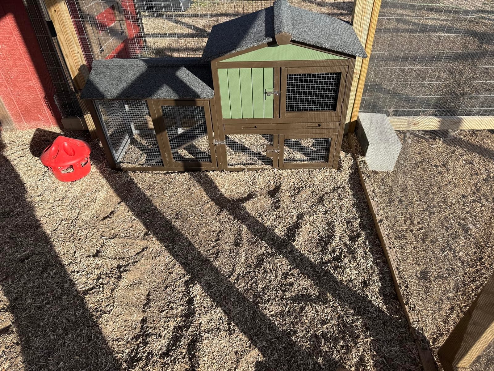 Aivituvin Rabbit Hutch Indoor Bunny Cage Outdoor House with Deeper Leakproof Plastic Tray (Grey02-Two Sets) customer photo 2