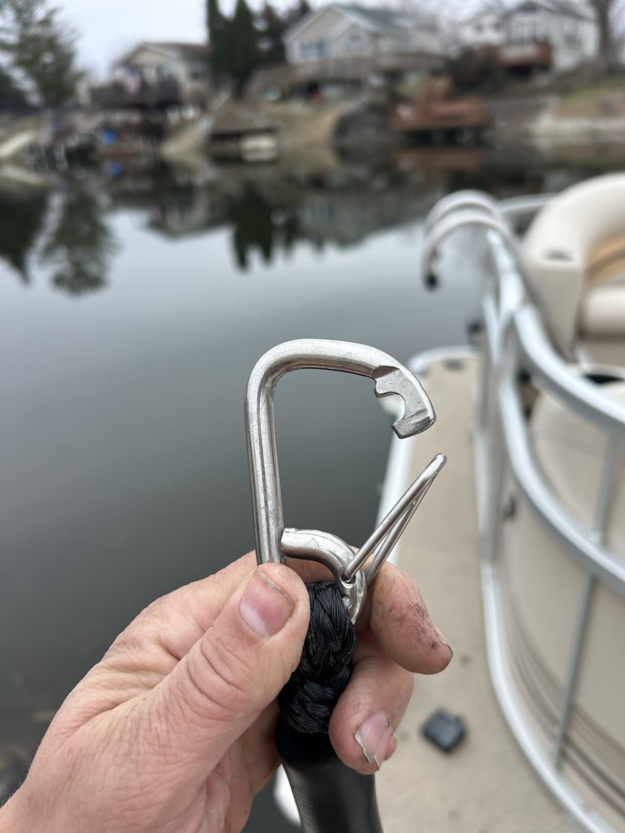 4 Feet Bungee Dock Line Mooring Rope 2-Pack for Docking with Stainless Steel Clip Accessories for Boats PWC, Built in Snubber, Kayak, Watercraft, SeaDoo, Jet Ski, Pontoon, Canoe, Power Boat customer photo 2