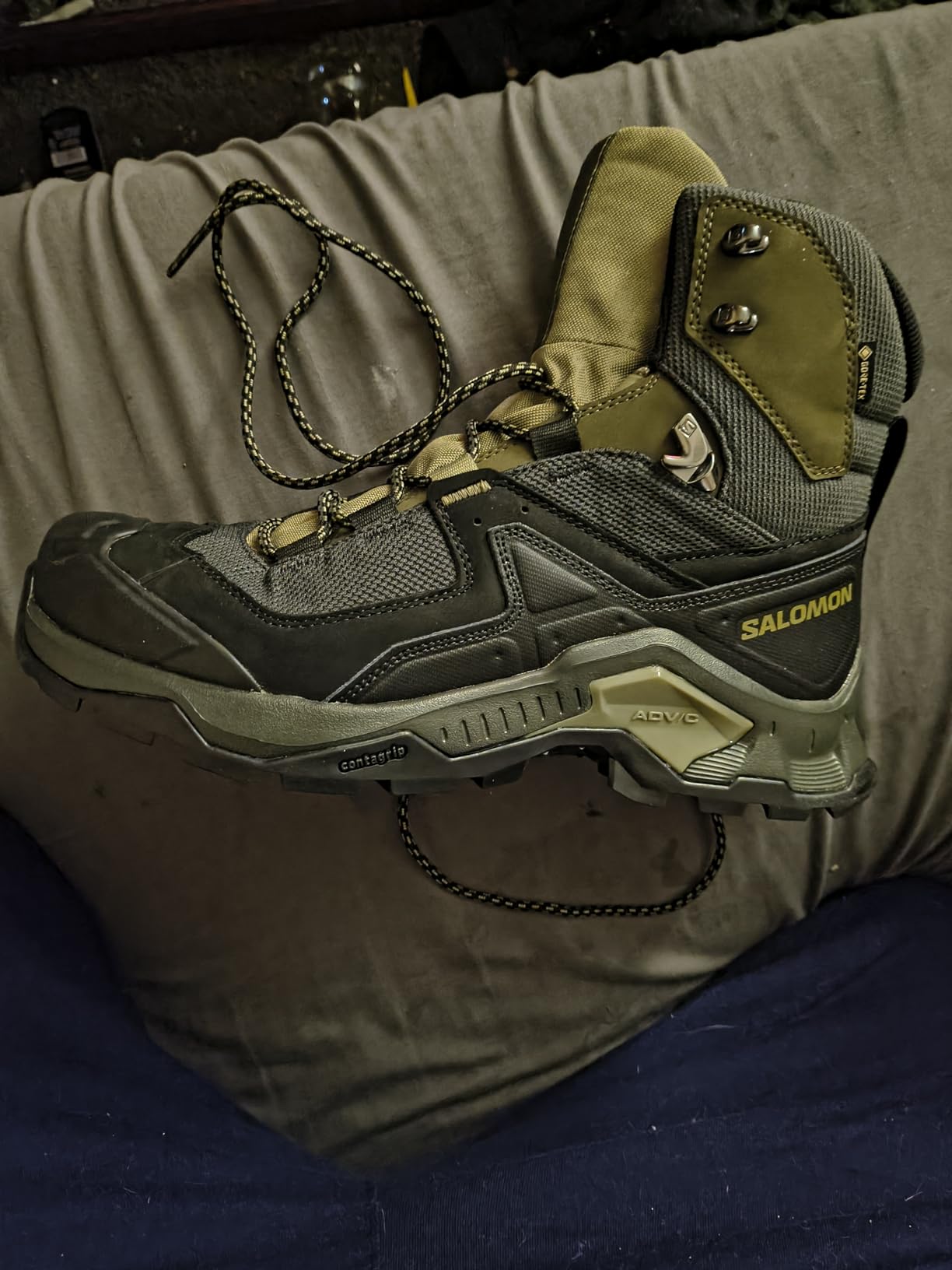 Salomon Men's Quest Element Gore-Tex, Waterproof Neutral Leather Hiking Boots customer photo 2