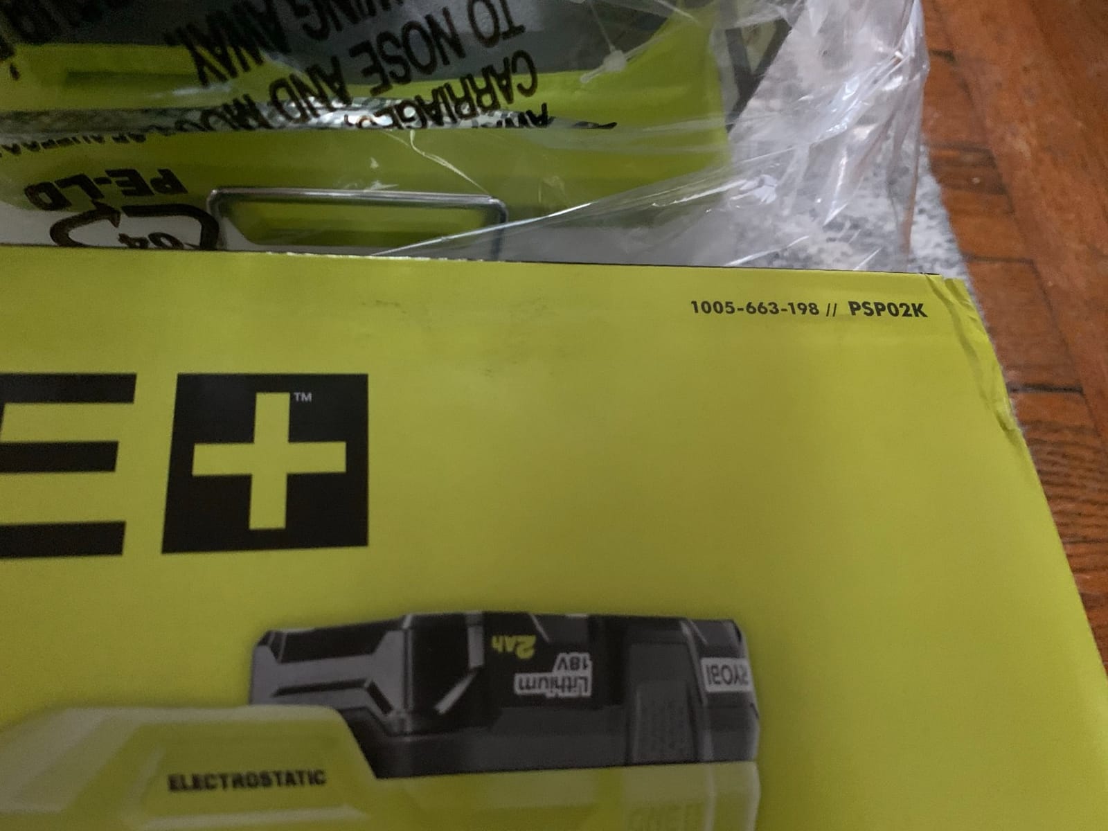 Ryobi ONE+ 18V Cordless Handheld Electrostatic Sprayer Kit with (1) 2.0 Ah Battery and Charger customer photo 1