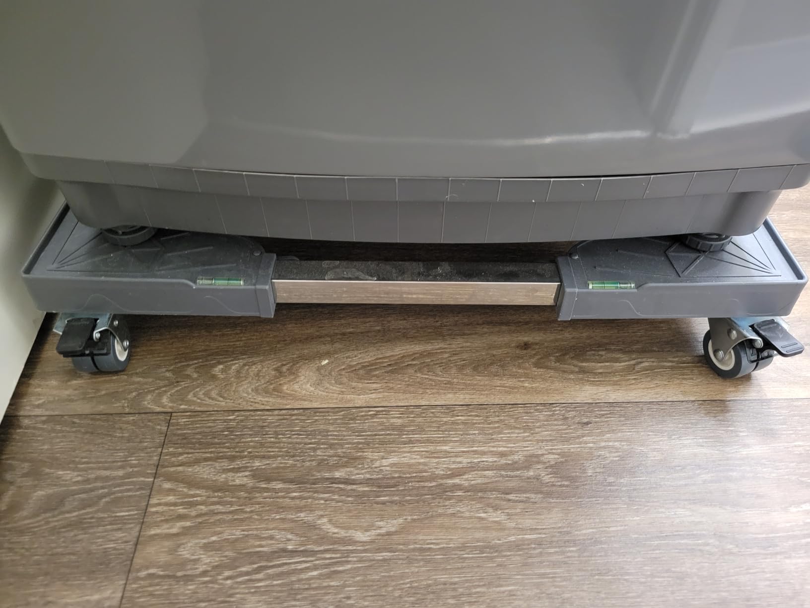 W B D WEIBIDA Appliance Dolly Cart with 4 Locking Twin Wheels Mini Fridge Stand Adjustable Furniture Mover Mobile Roller Base for Washing Machine, Dryer, Refrigerator, Laundry Pedestal customer photo 2