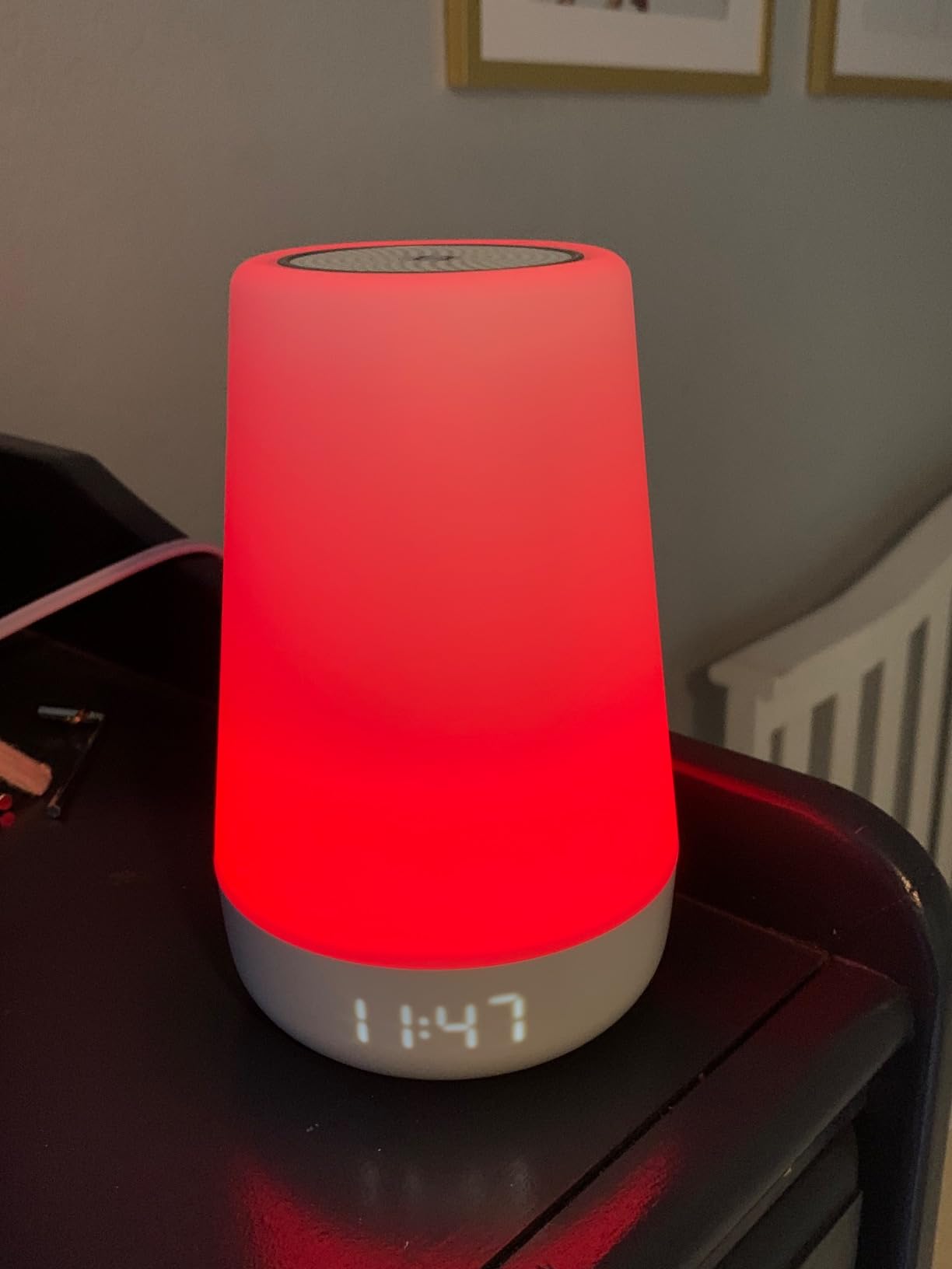 Hatch Rest 2nd Gen Baby Sound Machine & Night Light (White) | White noise machine, night light, toddler & kid time-to-rise alarm clock, nursery stories, control via Hatch Sleep App customer photo 2
