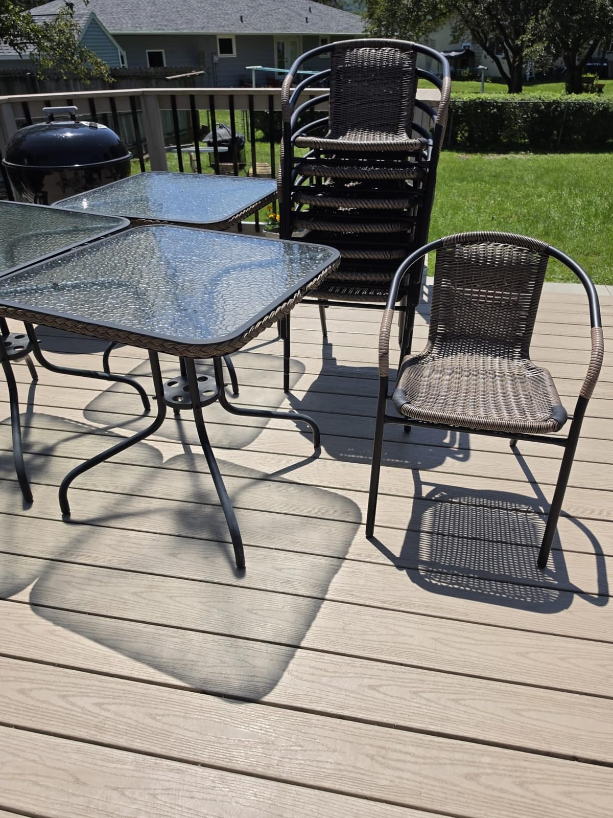 Flash Furniture Lila 4 Pack Beige Rattan Indoor-Outdoor Restaurant Stack Chair customer photo 1