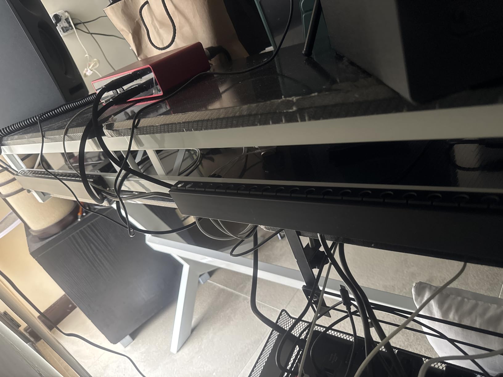 ENONCI Cable Raceway 77in Wire Covers Under Desk Cable Management 5-Pack | Channel Wire Cover Under Desk Kit Under Desk Cable Management System to Hide Under Desk/Tv/Computer/Net/Power Cords customer photo 2