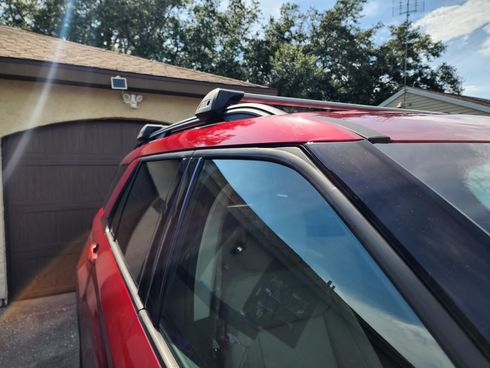 Lockable Roof Rack Cross Bars Fit for 2020-2026 Ford Explorer | Adjustable Aluminum Crossbars; Sunroof-Friendly, No-Drill; for Cargo Box, Kayak, Bike & Luggage; 220 lb Capacity customer photo 1