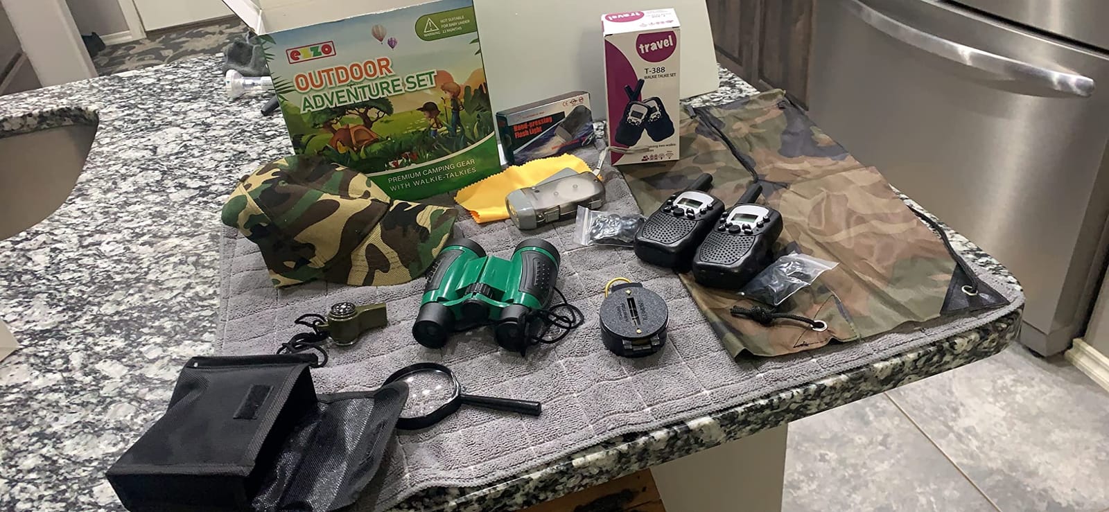 Outdoor Adventure Set for Kids - Camouflage Camping Exploration Toys with Walkie-Talkies - Backyard Explorer Gear for Boys and Girls customer photo 1