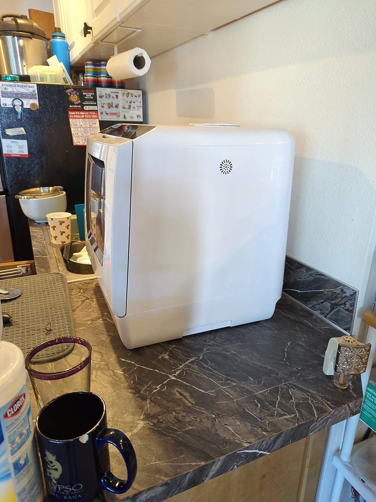 Hermitlux Countertop Portable Dishwasher, Built-in 5-Liter Water Tank | 5 Washing Programs, Transparent Glass Door, No Hookup Needed for RV, Apartments & Small Kitchens customer photo 1
