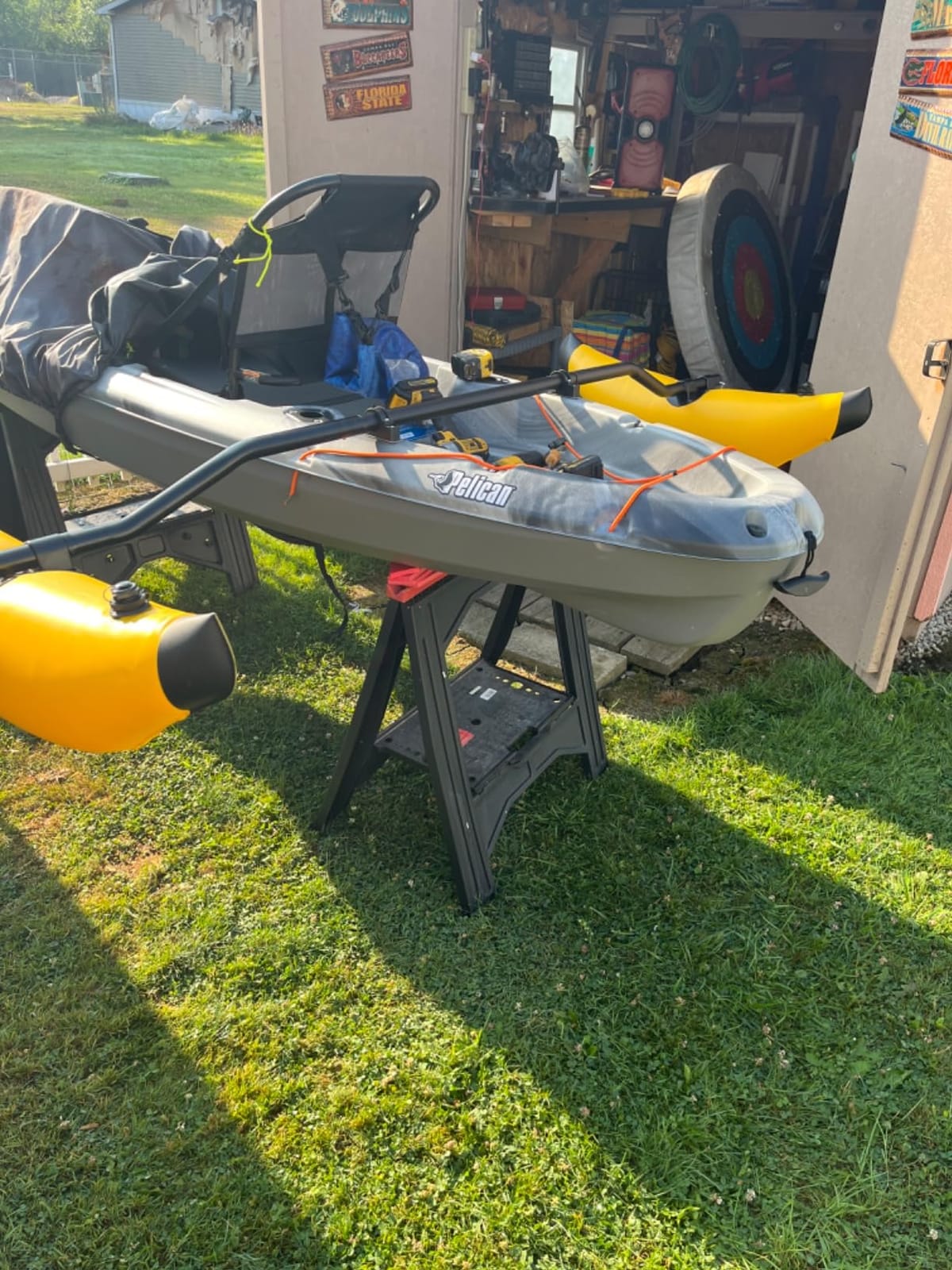Kayak Outrigger Stabilizer, Portable PVC Higher Stability Kayak Outrigger Kit, Three Colours to Choose Inflatable Kayak Stabilizer, Easy to Install, for Floating Balancing Boat customer photo 2