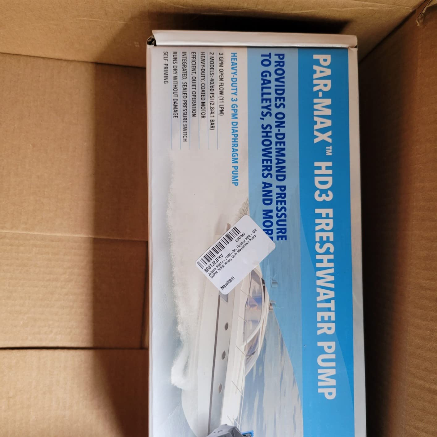 Jabsco Hotshot HD6 Heavy Duty Washdown Pump - 12V - 6 GPM - 70 PSI customer photo 1
