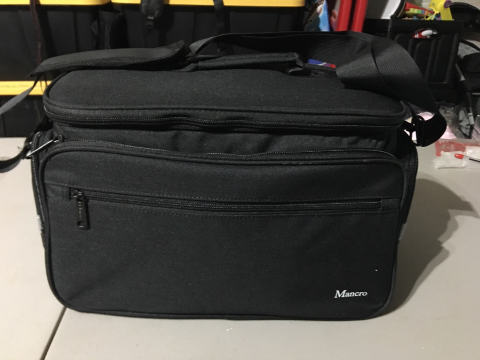 Mancro Medical Bag, Home Health Nurse Bag with Nonslip Bottom, Black | Large Capacity, with Removable Shoulder Strap, Water-Resistant Empty First Aid Organizer for Medical Student, Therapist customer photo 2